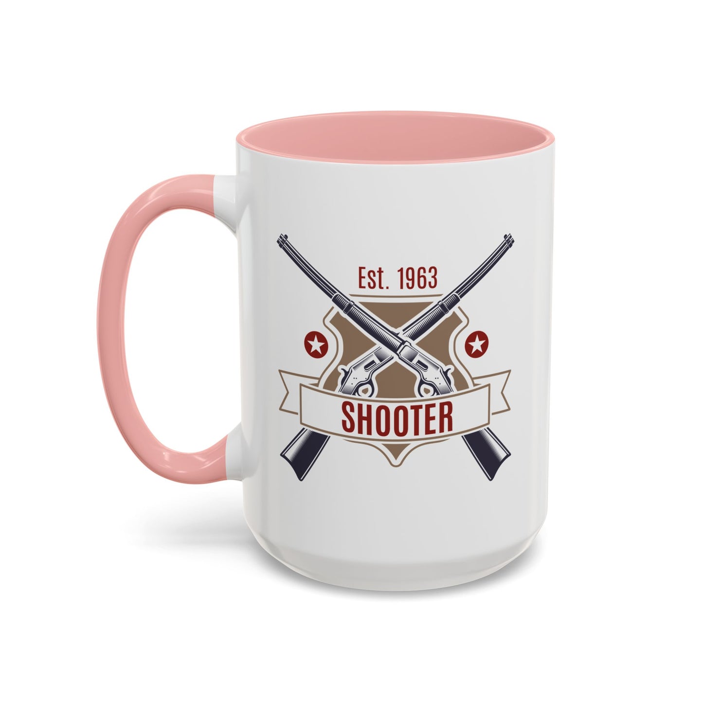 Accent Coffee Mug (11, 15oz) - Shooter - Revolver