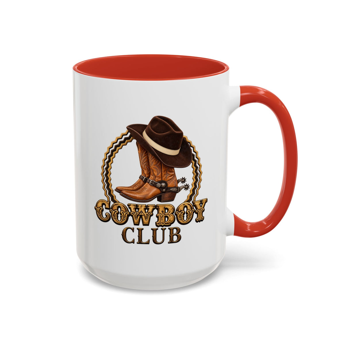 Accent Coffee Mug (11, 15oz) - Cowboys - Cowboy Club - Color - 3D Transparent