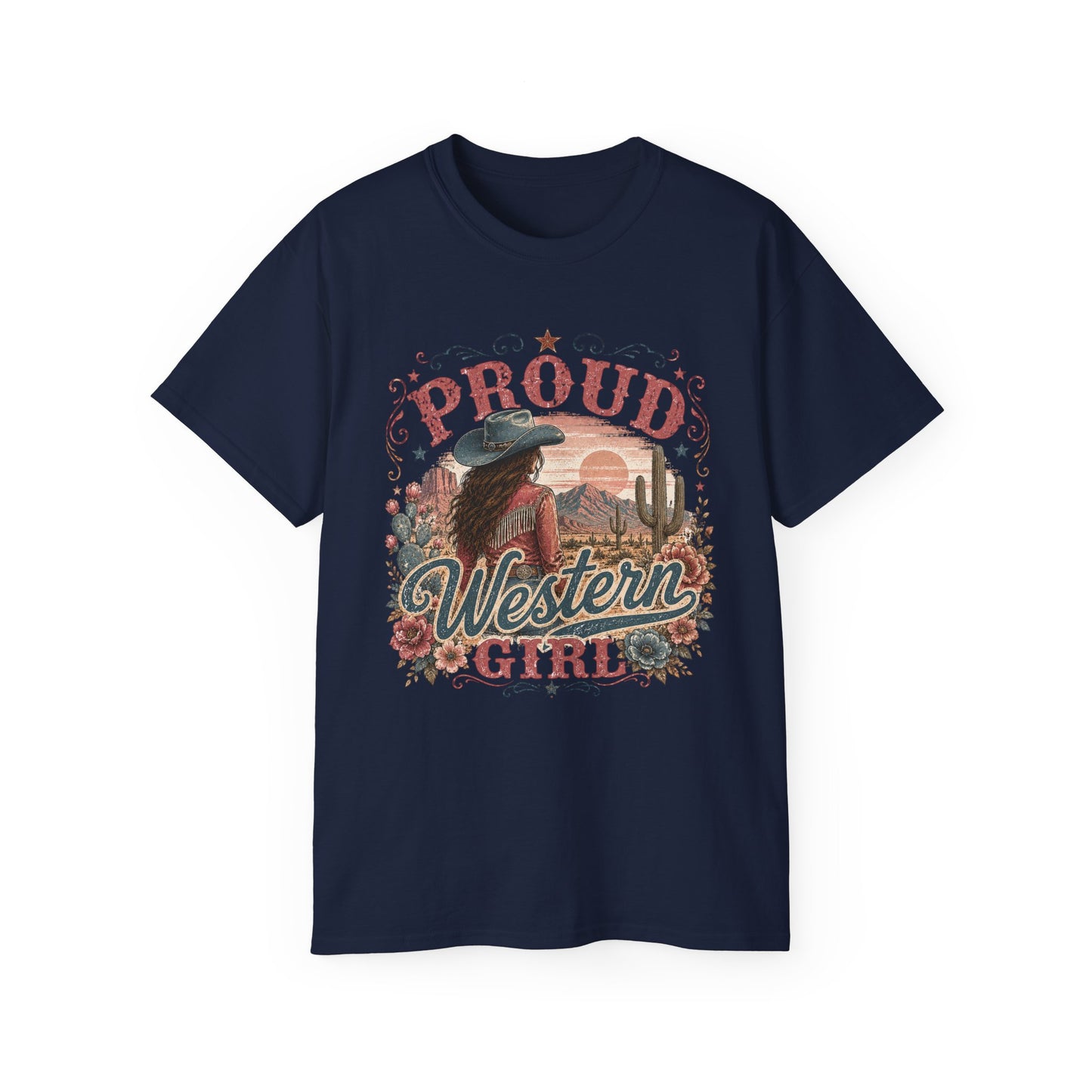 T-Shirt - Proud western girl in the desert