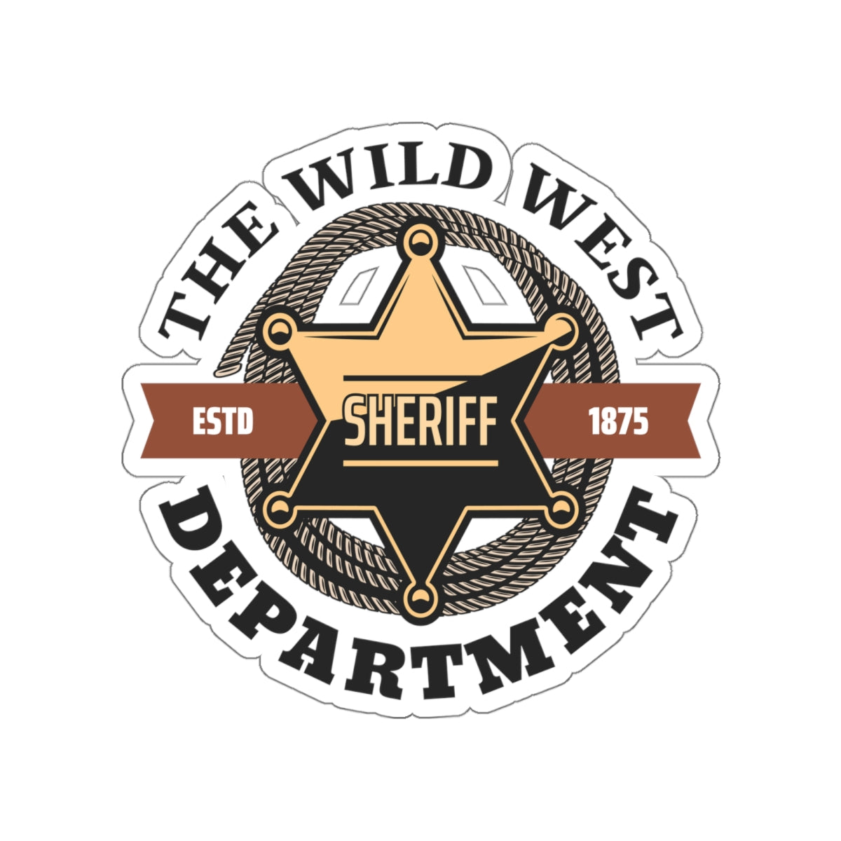 Die-cut stickers - Sheriff Depart