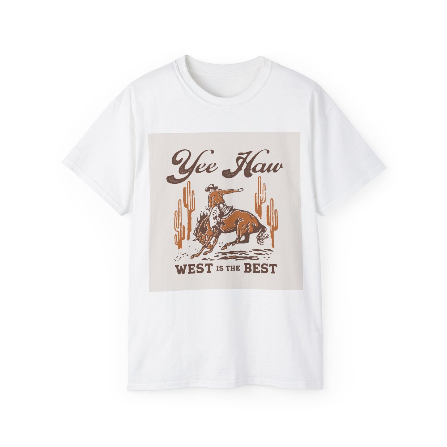 Unisex Ultra Cotton Tee - Wild West Cowboy - Yee Haw