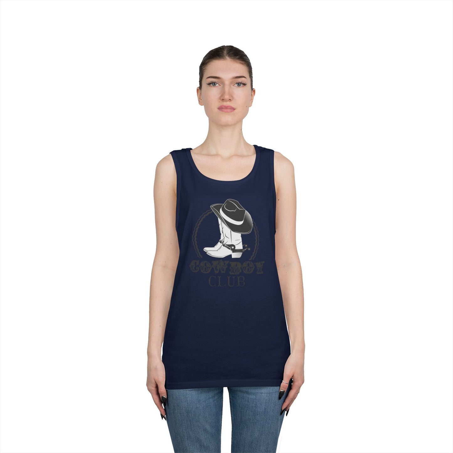 Unisex Heavy Cotton Tank Top - Cowboy Club
