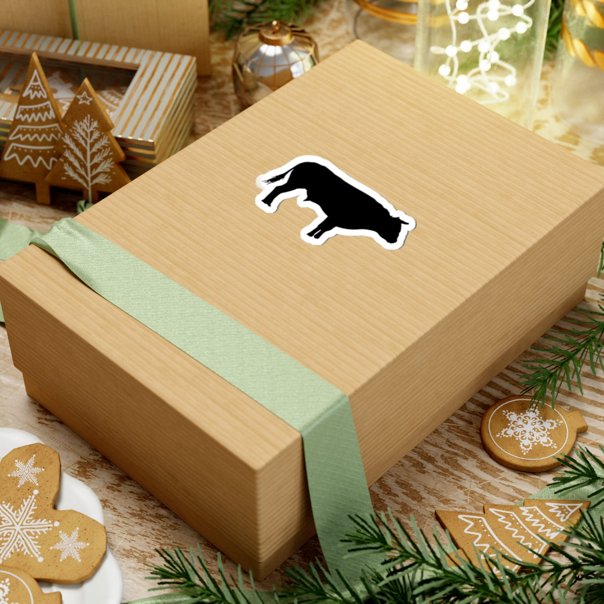 Kiss-Cut Stickers - Bull - Silhouette