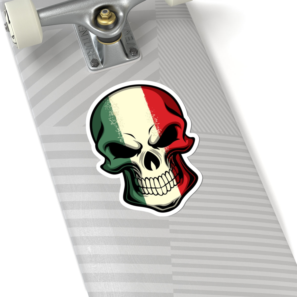 Kiss-Cut Stickers - Red White Green Skull