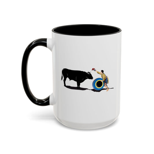 Accent Coffee Mug (11, 15oz) - Clown and Bull