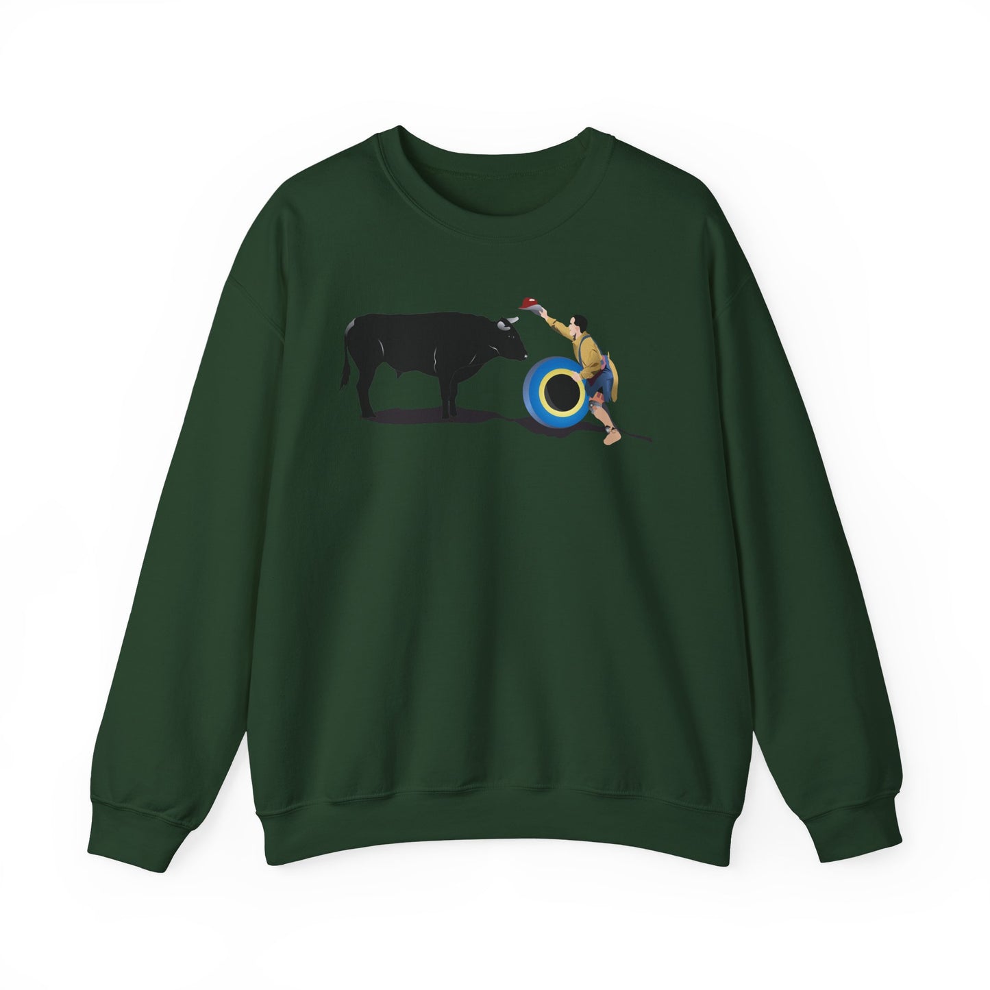 Crewneck Sweatshirt - Clown and Bull