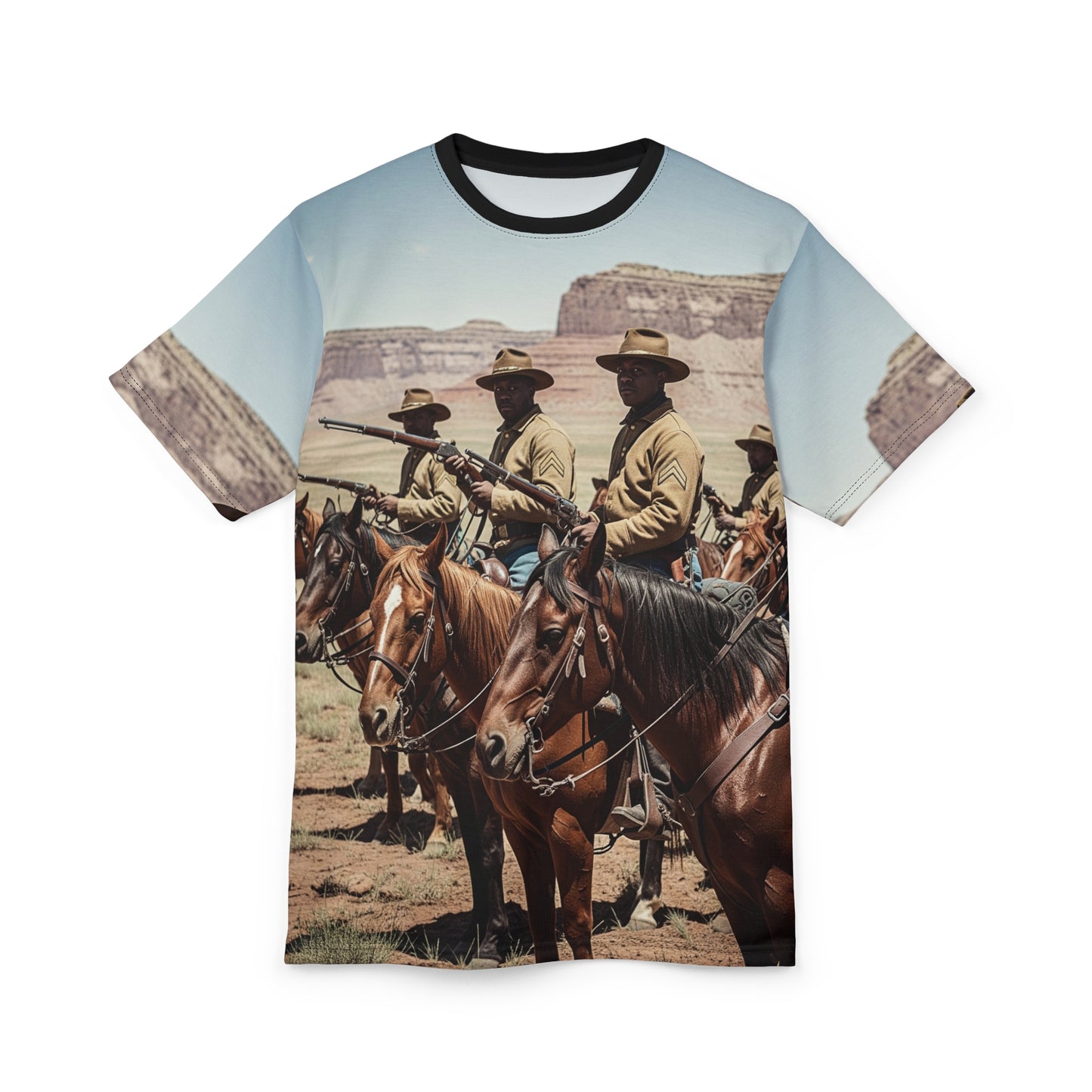 All Over Print Tee - 9th Cavalry Regiment 'Buffalo Soldiers' Scouting Mission
