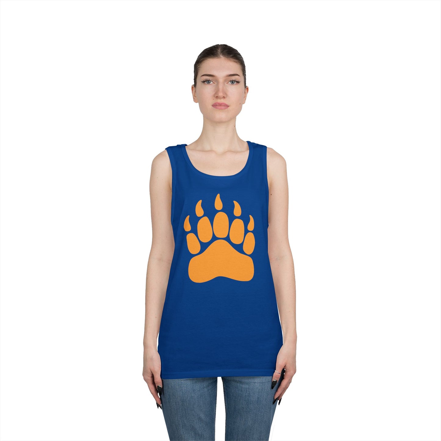 Unisex Heavy Cotton Tank Top - Bear Paw