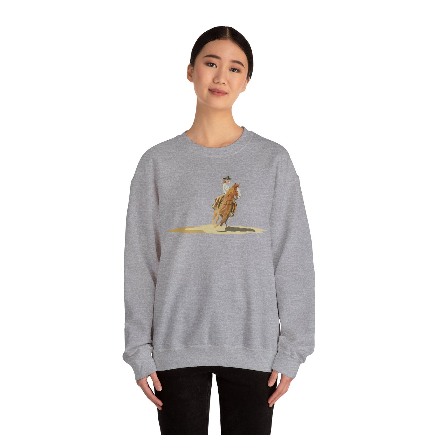 Crewneck Sweatshirt - Rodeo - Cow Girl