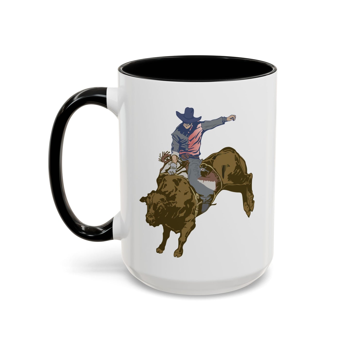 Accent Coffee Mug (11, 15oz) - Cowboy - Rodeo