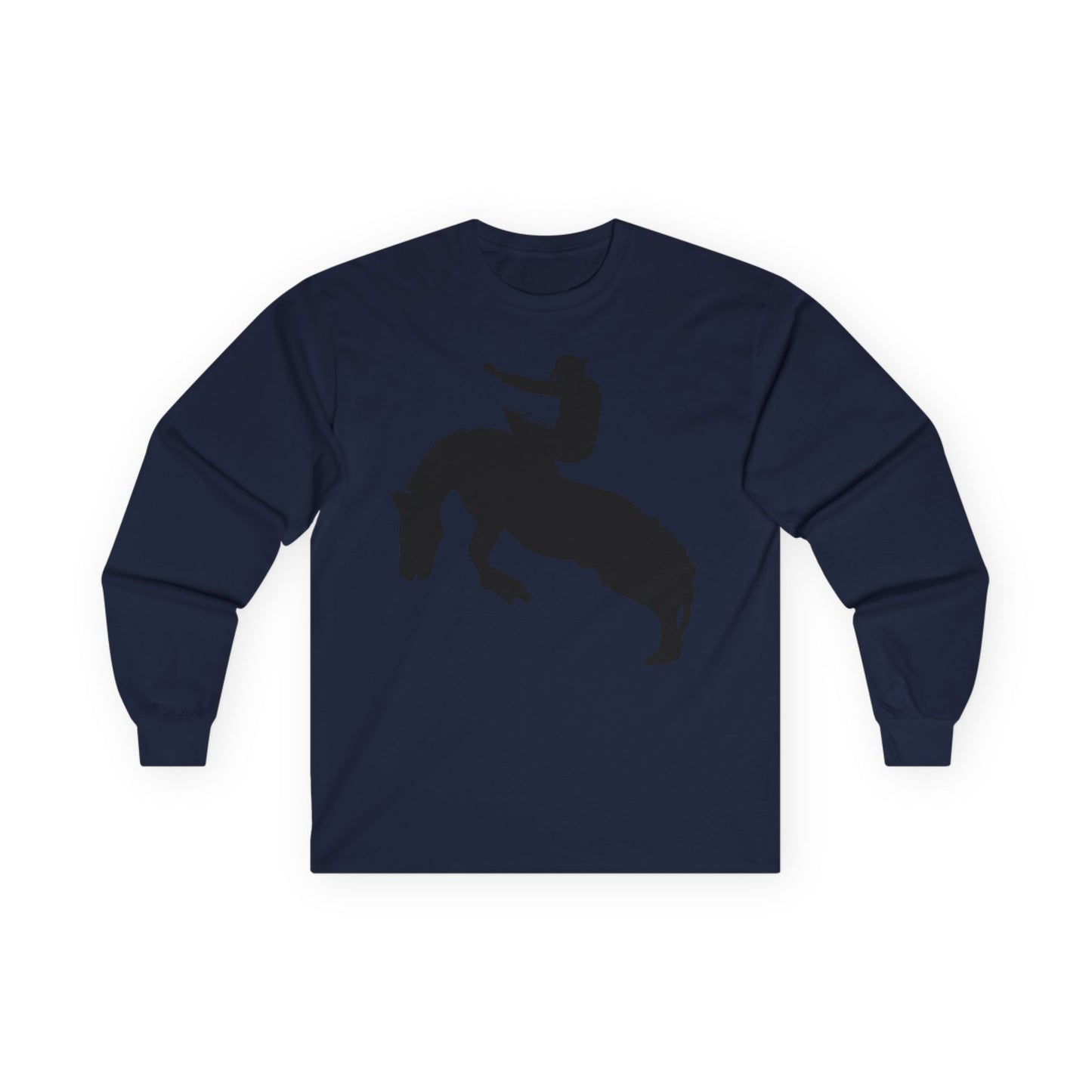 Unisex Ultra Cotton Long Sleeve Tee - Augusta - Rodeo - Silhouette