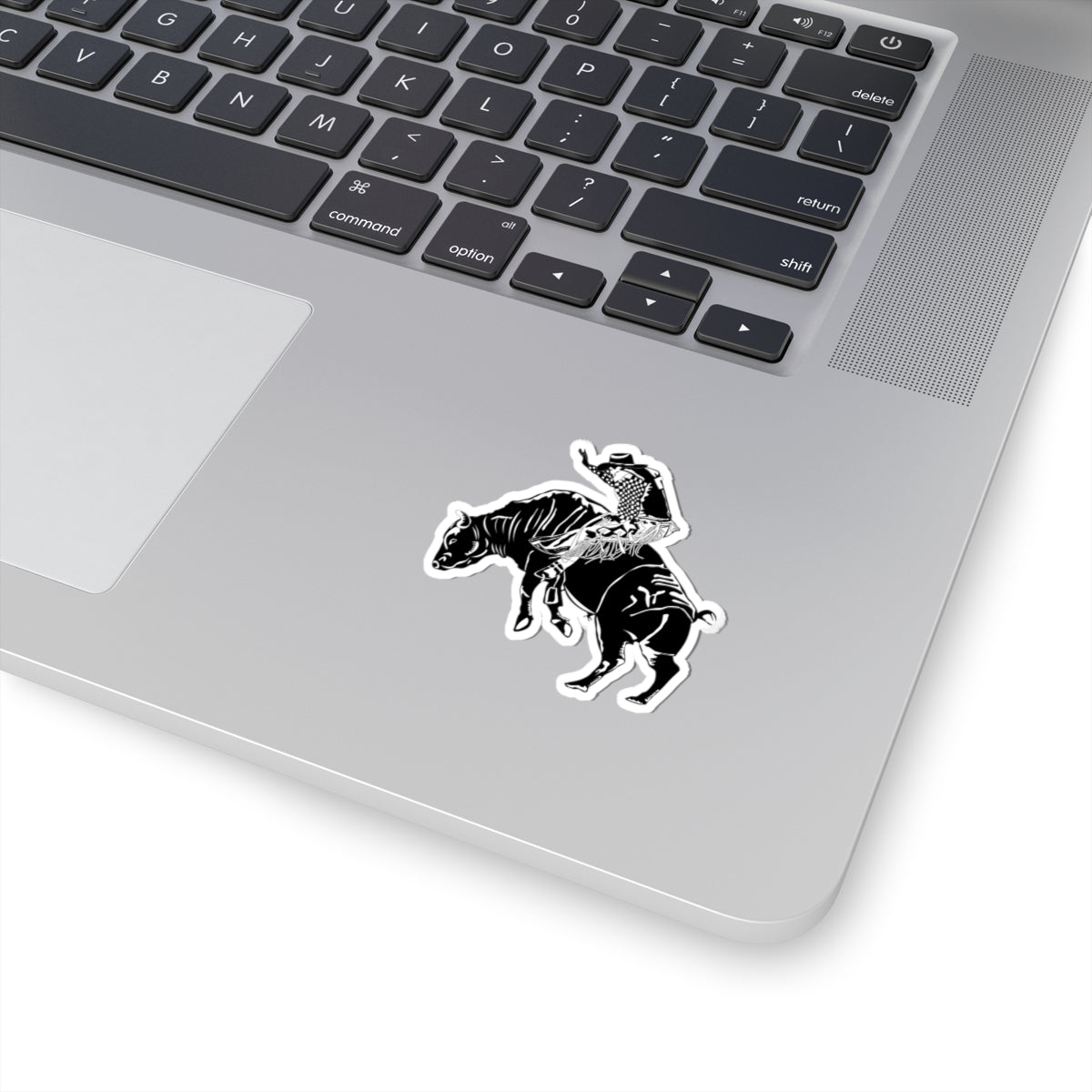 Kiss-Cut Stickers - Cowboy - Bull Rider - BW