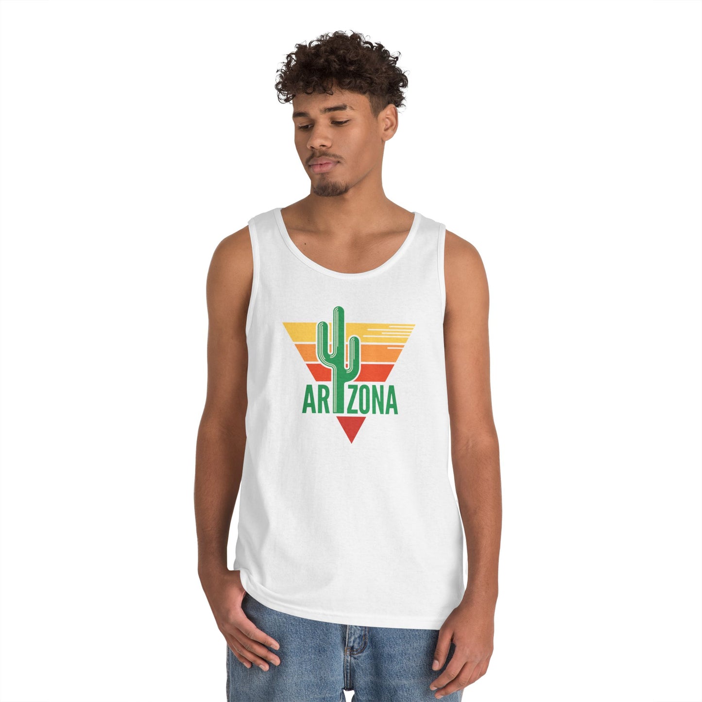 Unisex Heavy Cotton Tank Top - Arizona - Nature Green
