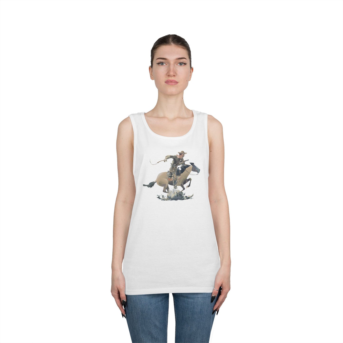 Unisex Heavy Cotton Tank Top - COWBOY