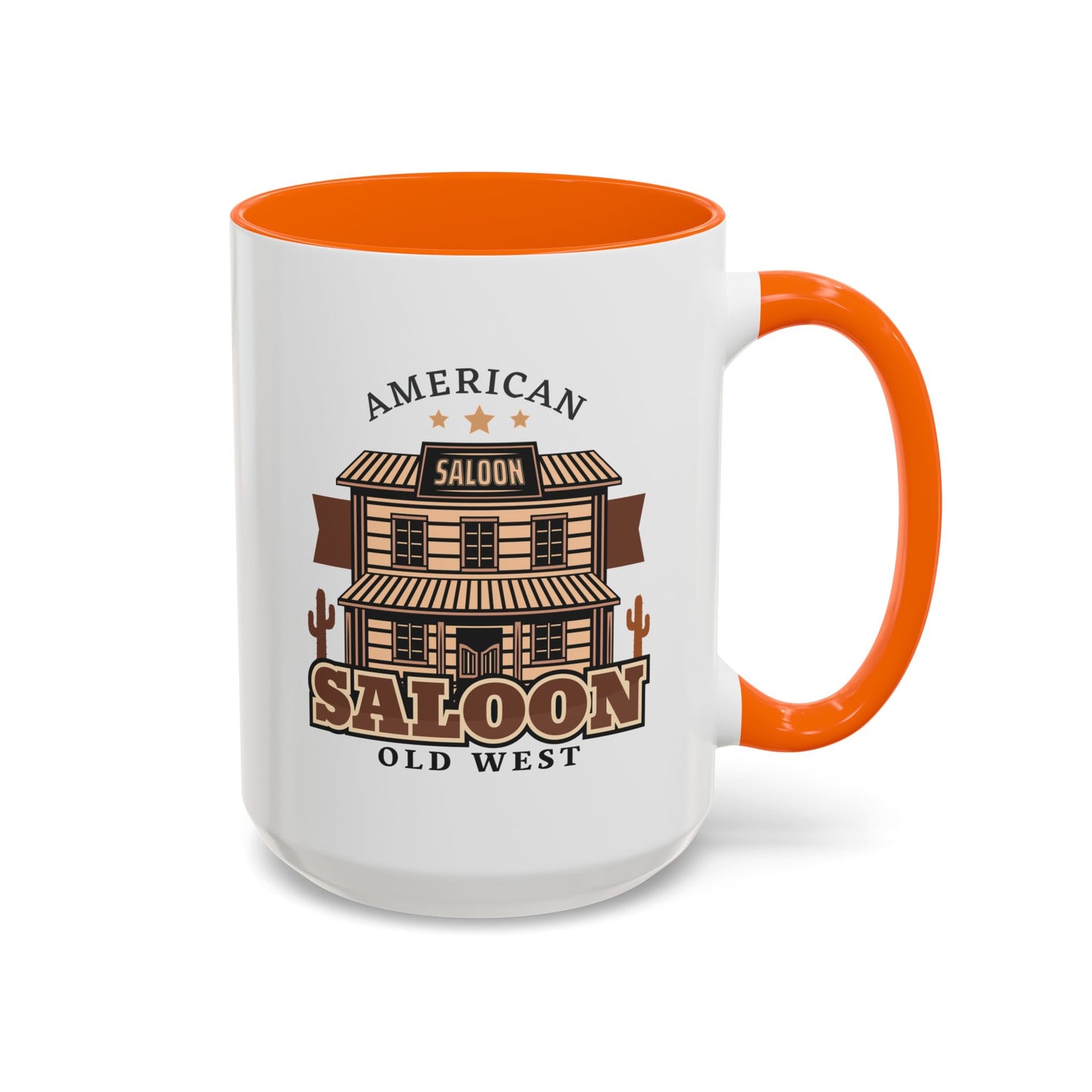 Accent Coffee Mug (11, 15oz) - American Cowboy - Saloon - Wild West