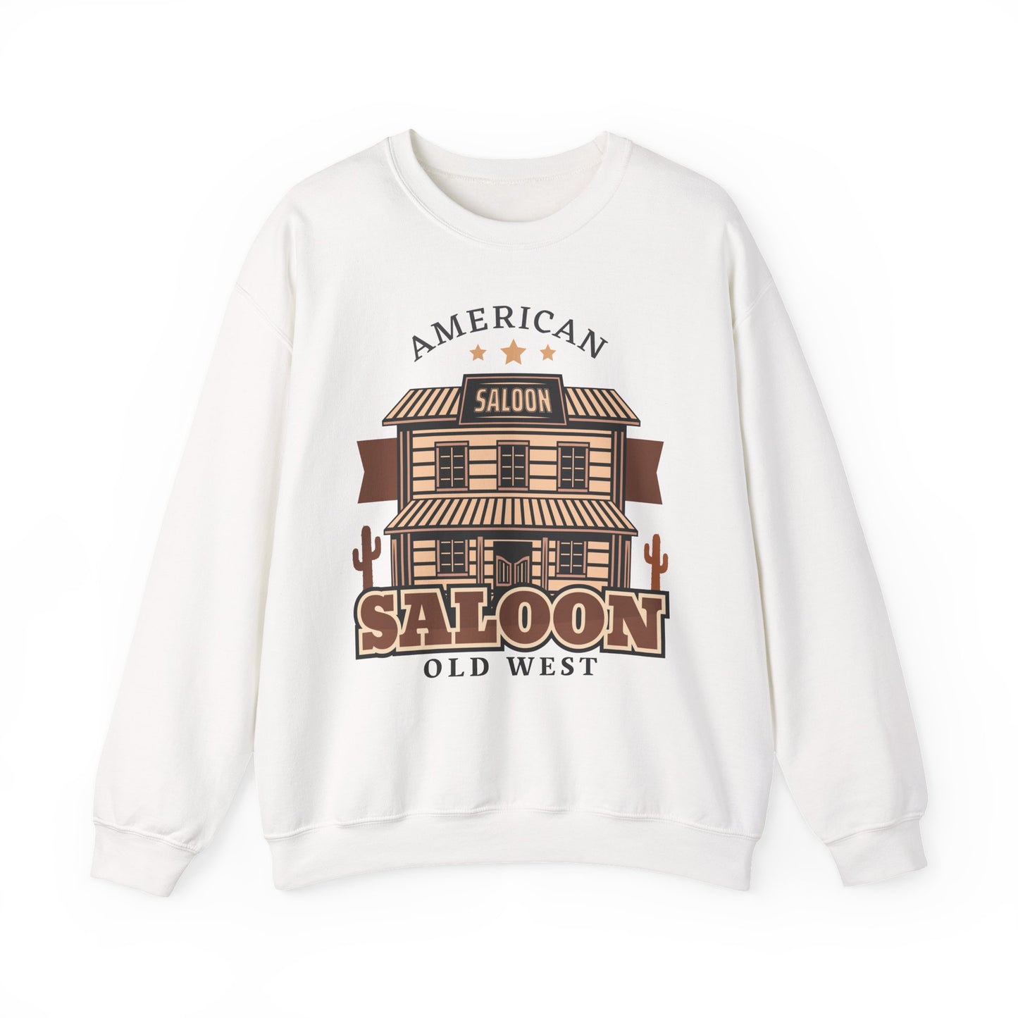 Crewneck Sweatshirt - American Cowboy - Saloon - Wild West