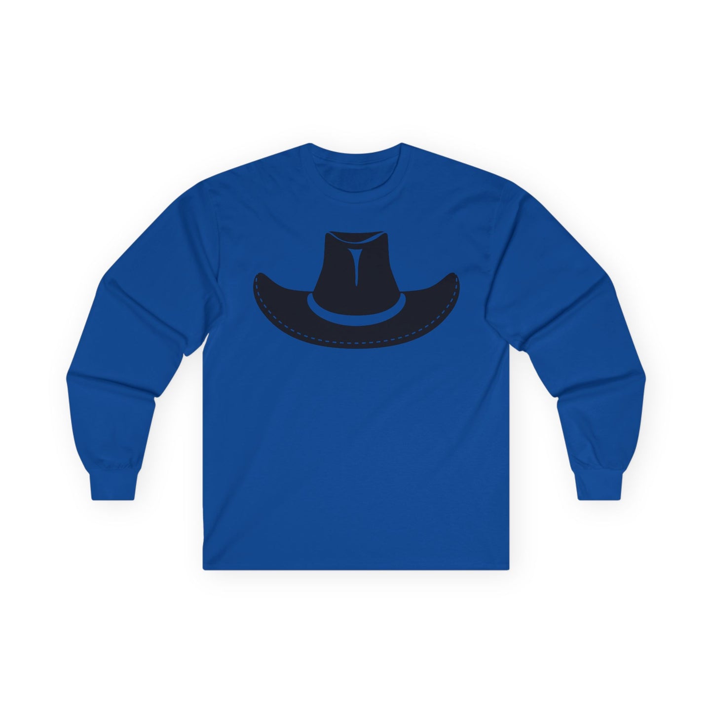 Unisex Ultra Cotton Long Sleeve Tee - Cowboy Hat - Forward X 300
