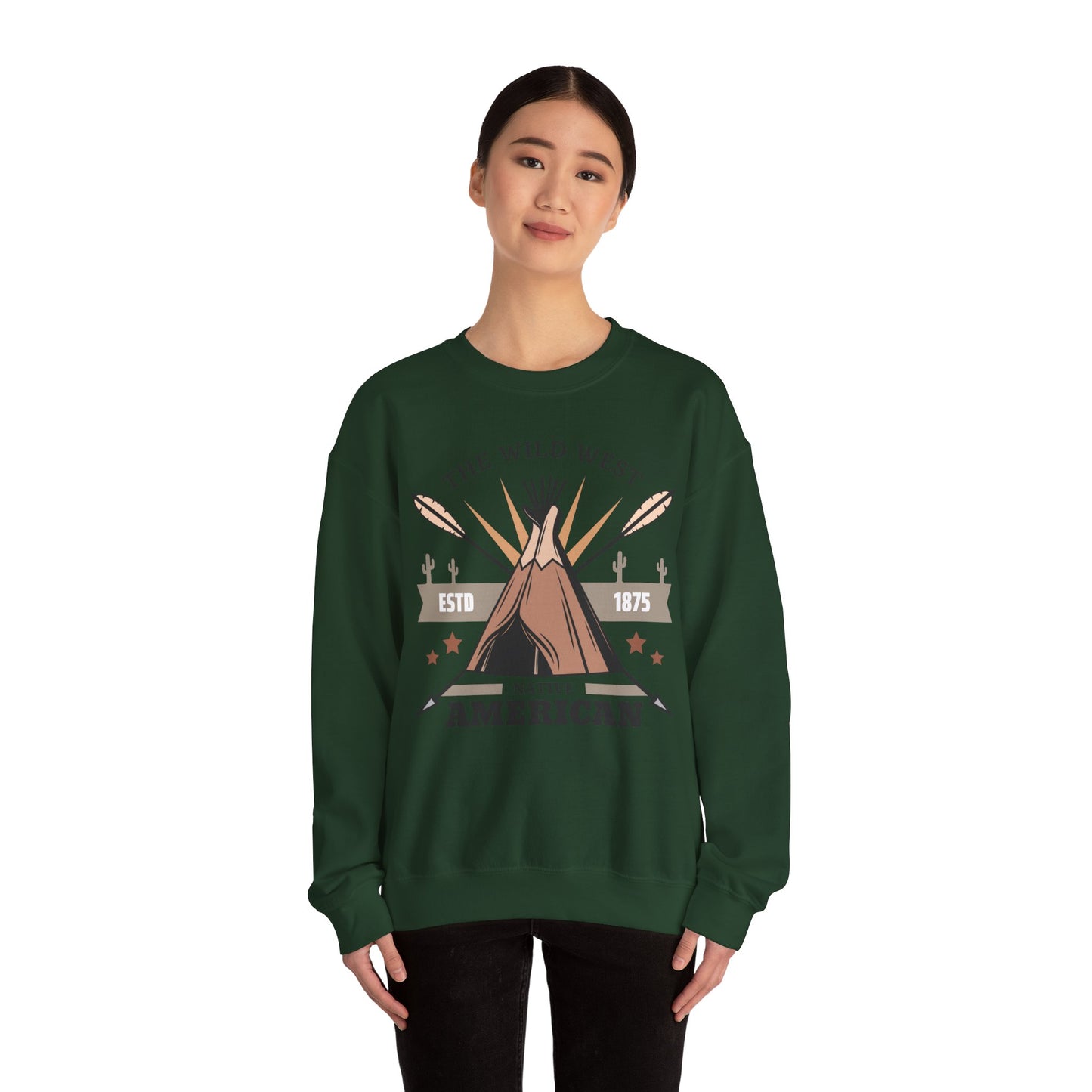 Crewneck Sweatshirt - The Wild West - Native American