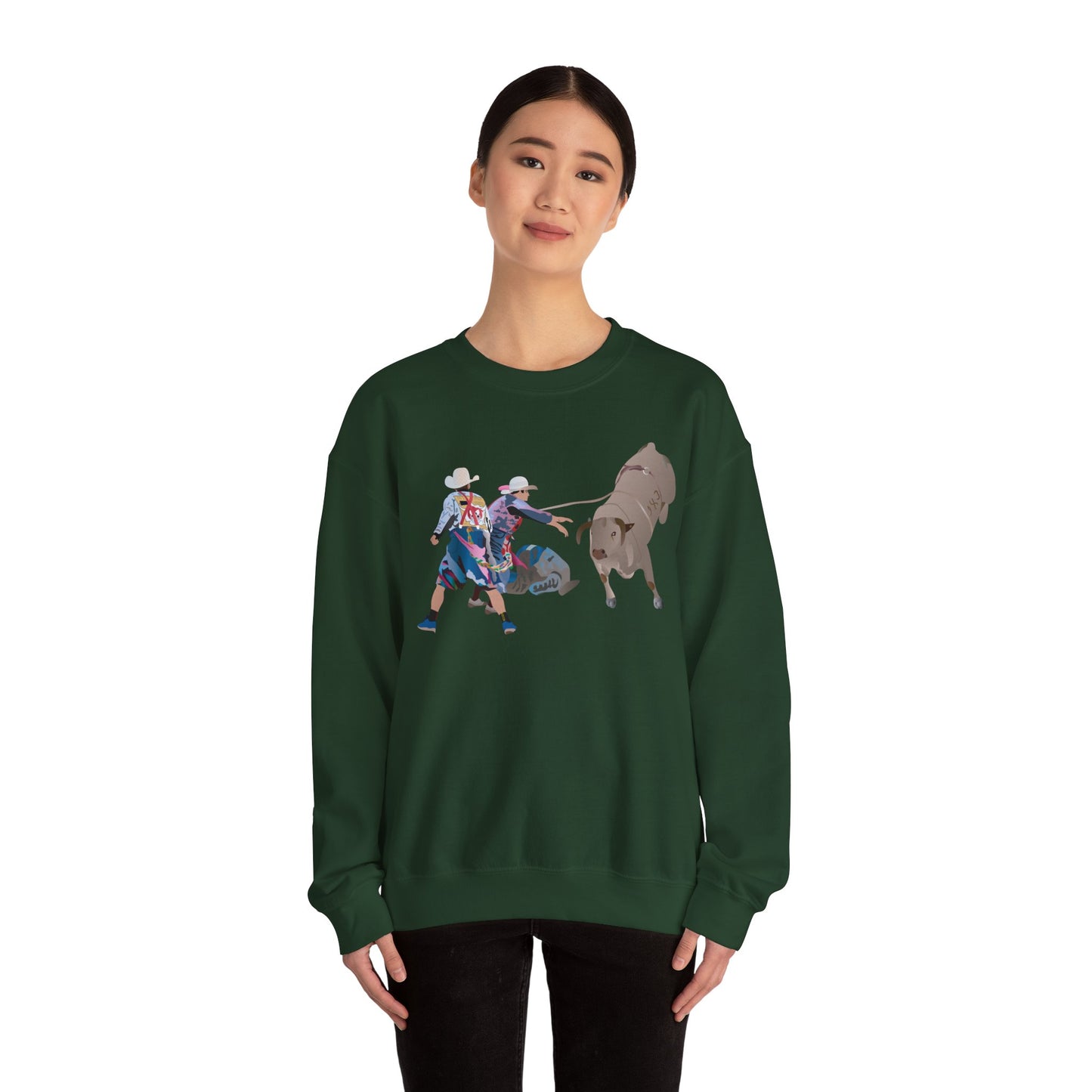 Crewneck Sweatshirt - Clowns and Bull