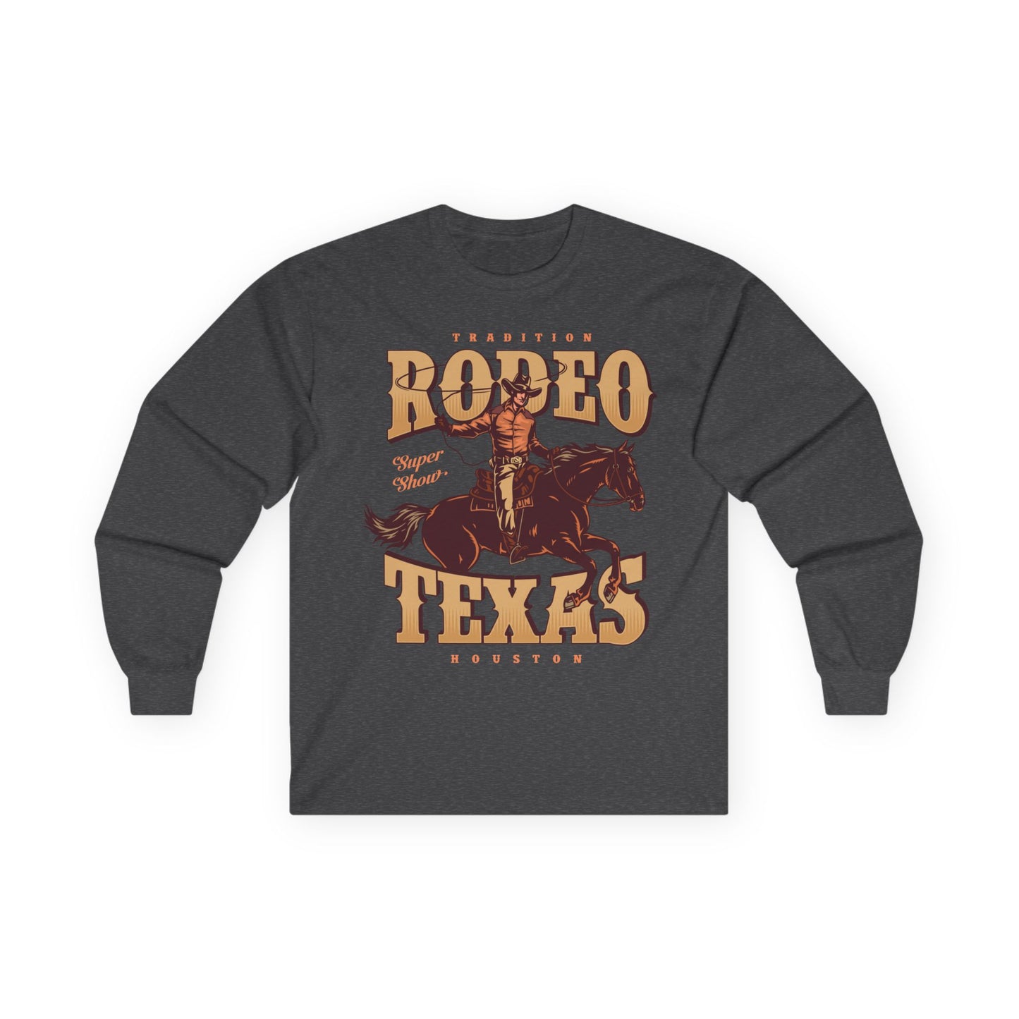 Unisex Ultra Cotton Long Sleeve Tee - Tradition Rodeo Super Show - Houston, Texas