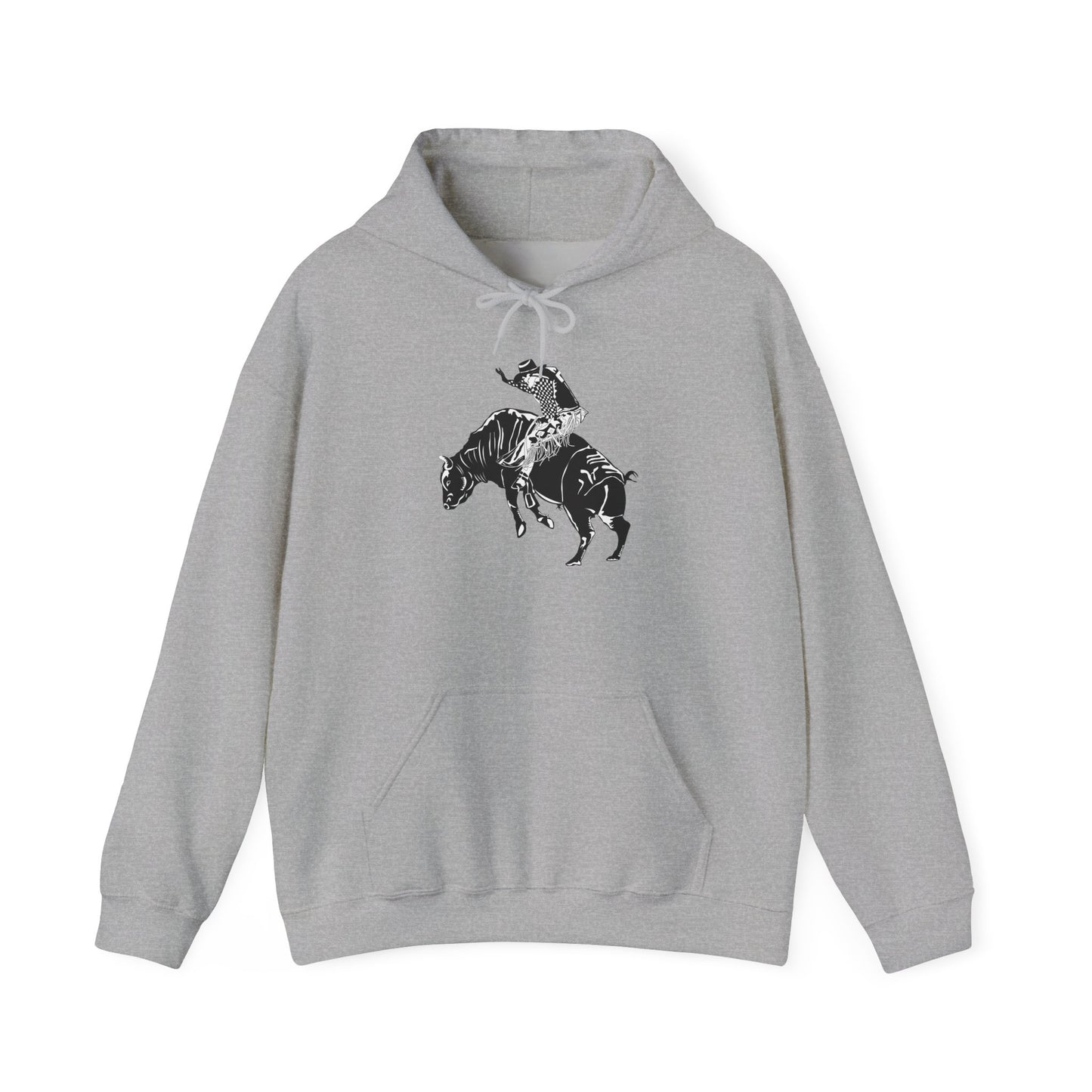 Unisex Hoodie - Cowboy - Bull Rider - BW