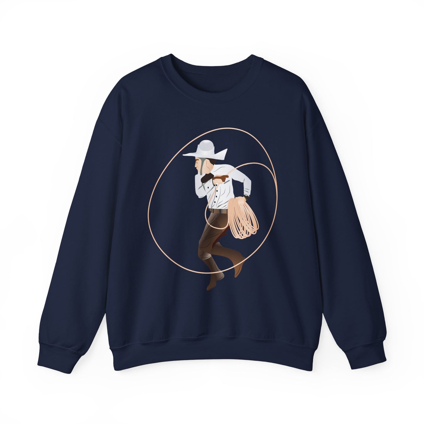 Crewneck Sweatshirt - Rodeo - Mexican Cowboy - Lariat