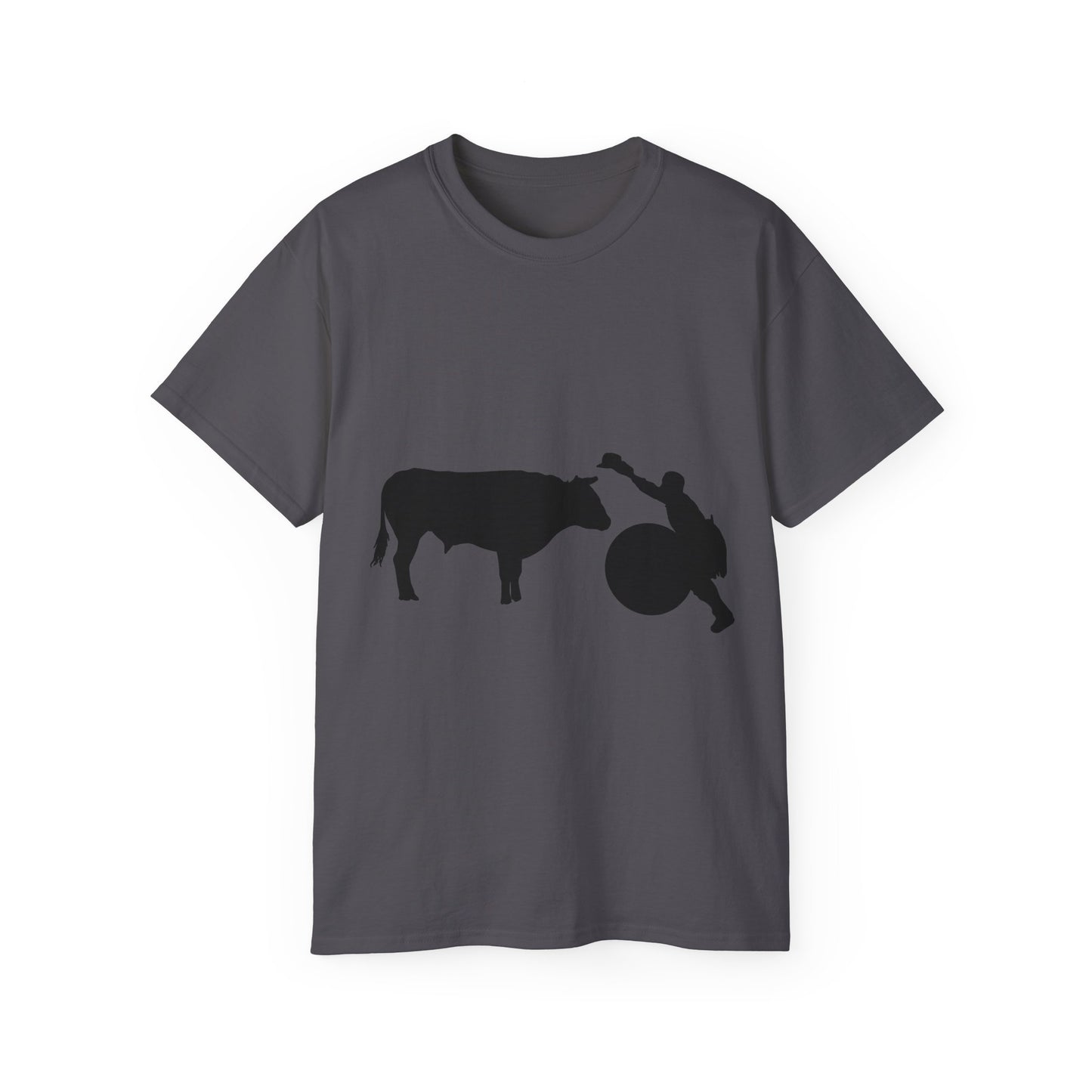 Unisex Ultra Cotton Tee - Clown and Bull - Silhouette - V2