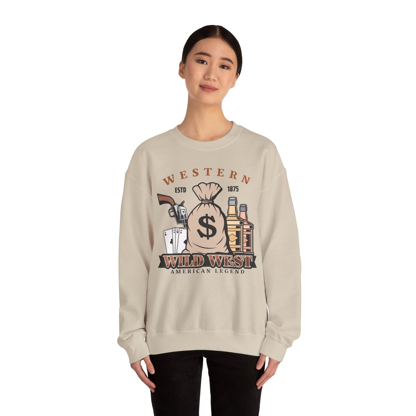 Crewneck Sweatshirt - Western - Wild West - American Legend