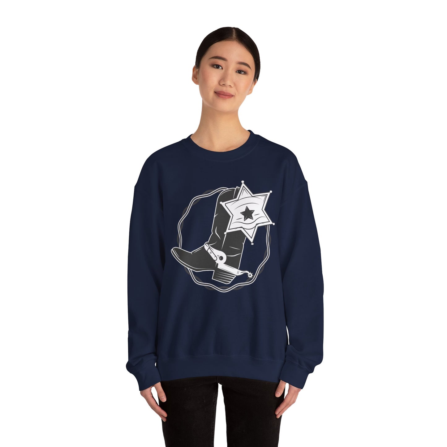Crewneck Sweatshirt - Boots w Star