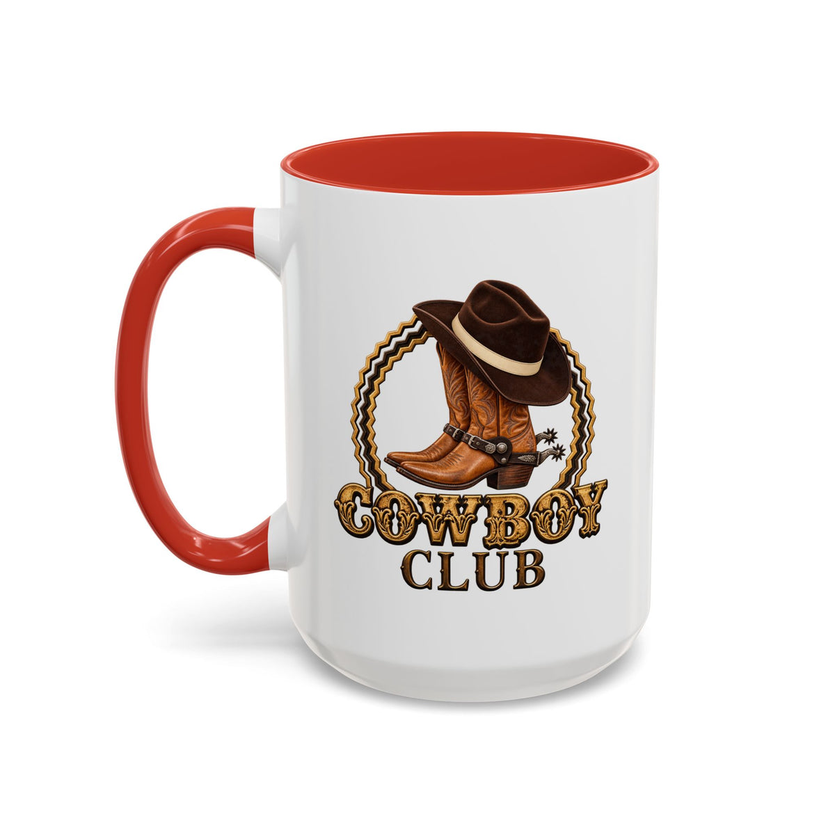 Accent Coffee Mug (11, 15oz) - Cowboys - Cowboy Club - Color - 3D Transparent