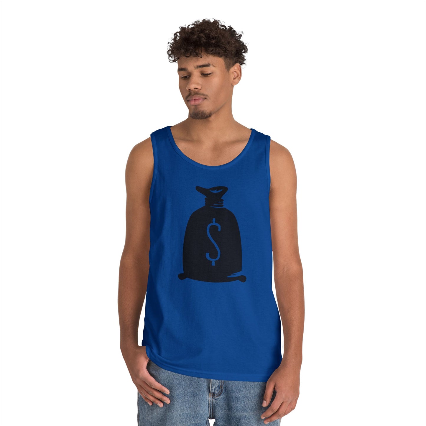 Unisex Heavy Cotton Tank Top - Bank Money Bag X 300
