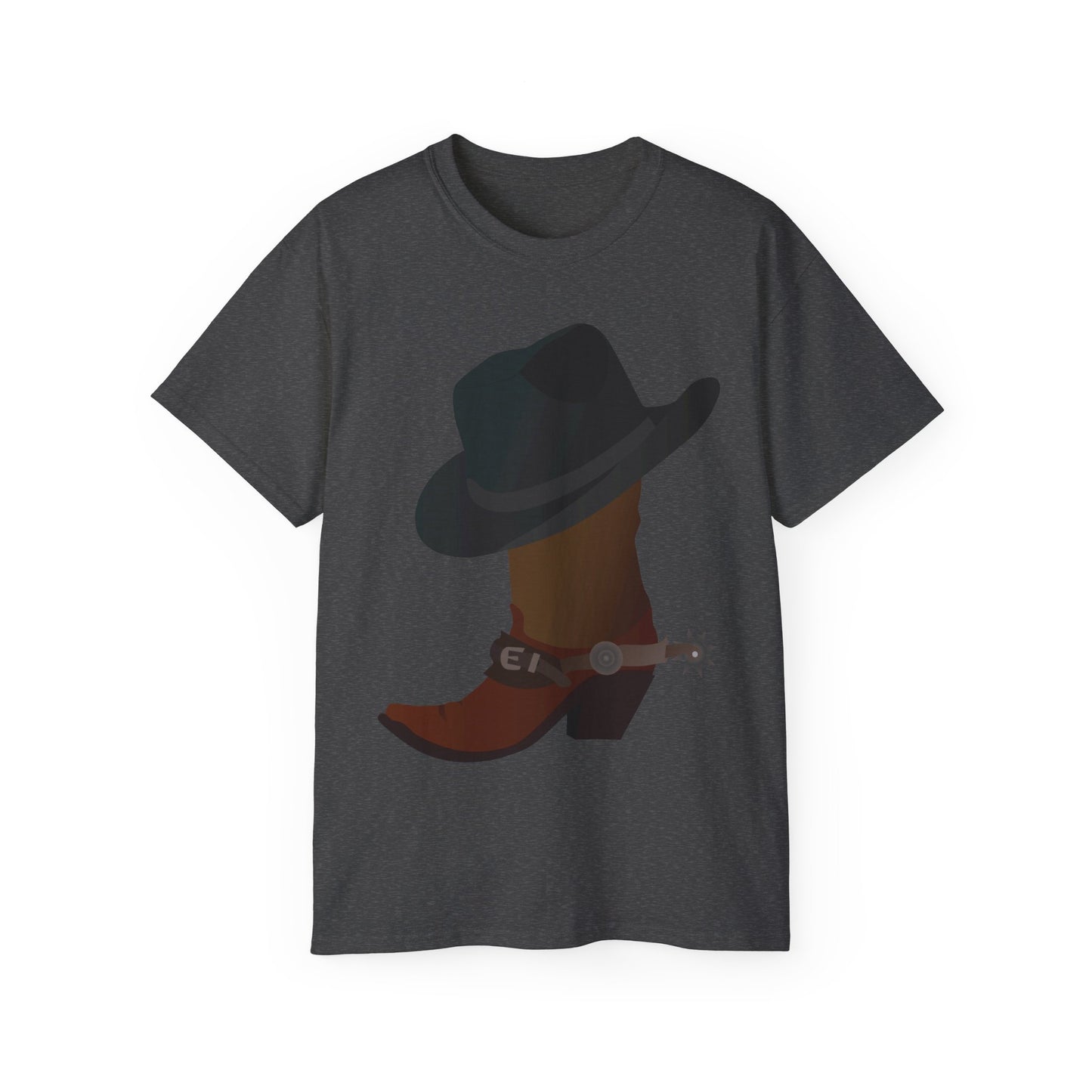 Unisex Ultra Cotton Tee - Rodeo - Boots and Hat and Spurs
