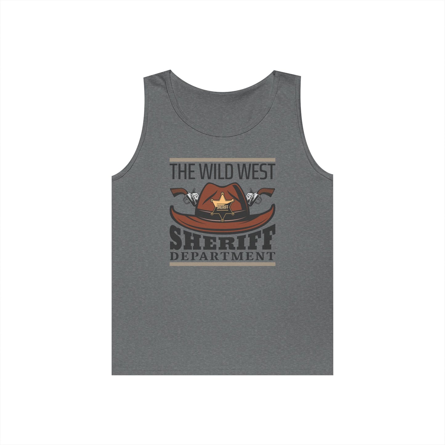 Unisex Heavy Cotton Tank Top - The Wild West - Sheriff Department
