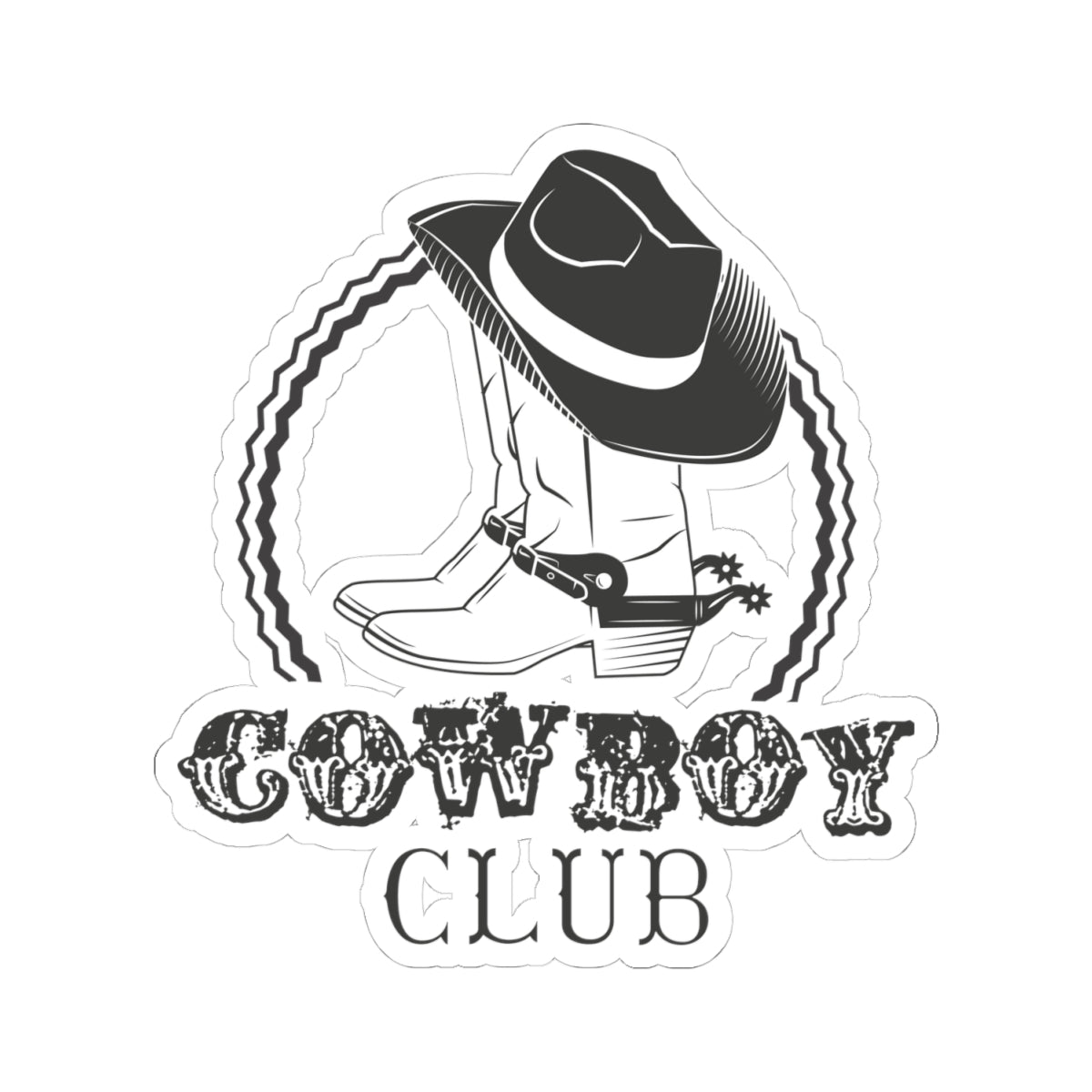 Kiss-Cut Stickers - Cowboy Club
