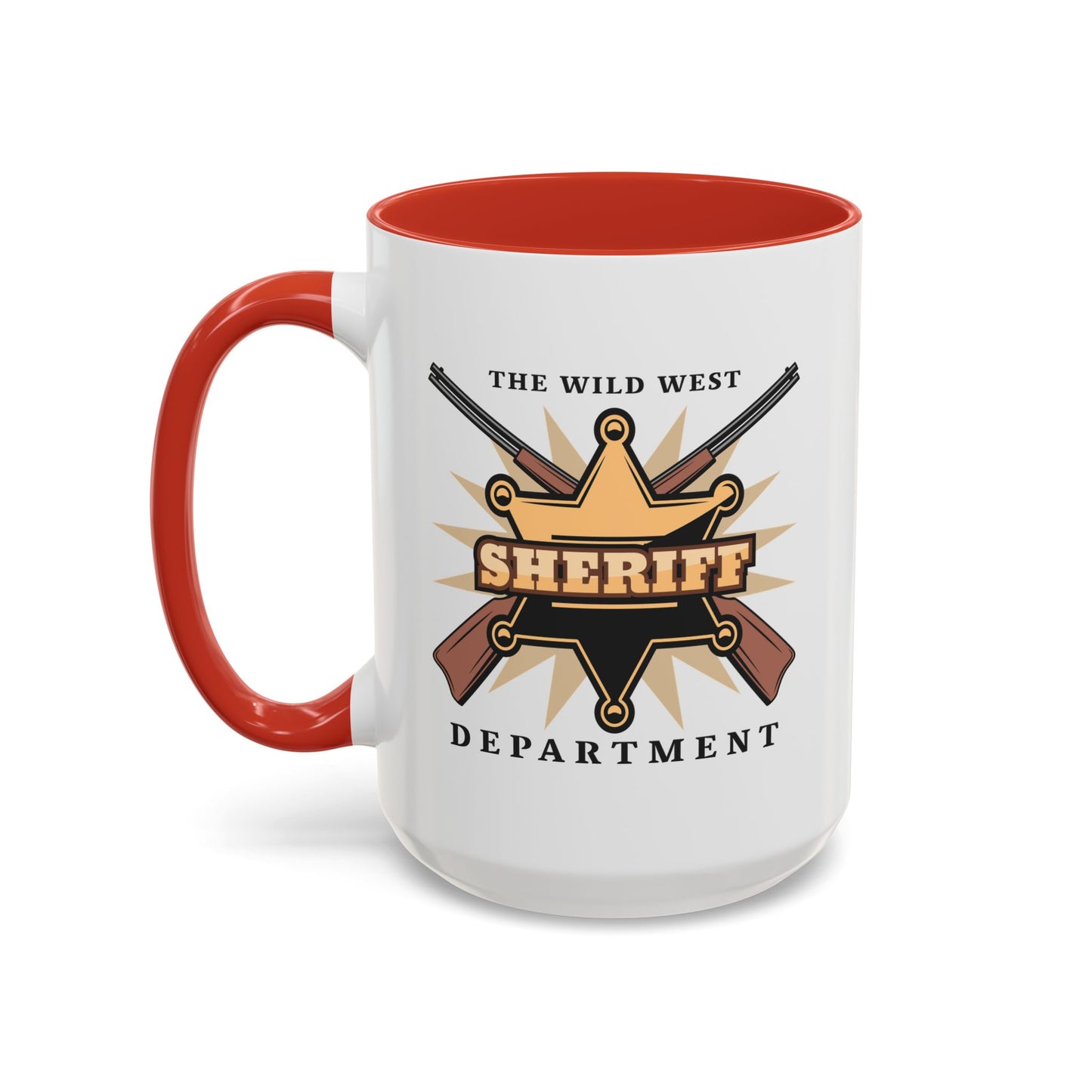 Accent Coffee Mug (11, 15oz) - Western Cowboy - The Wild West - Sheriff Department