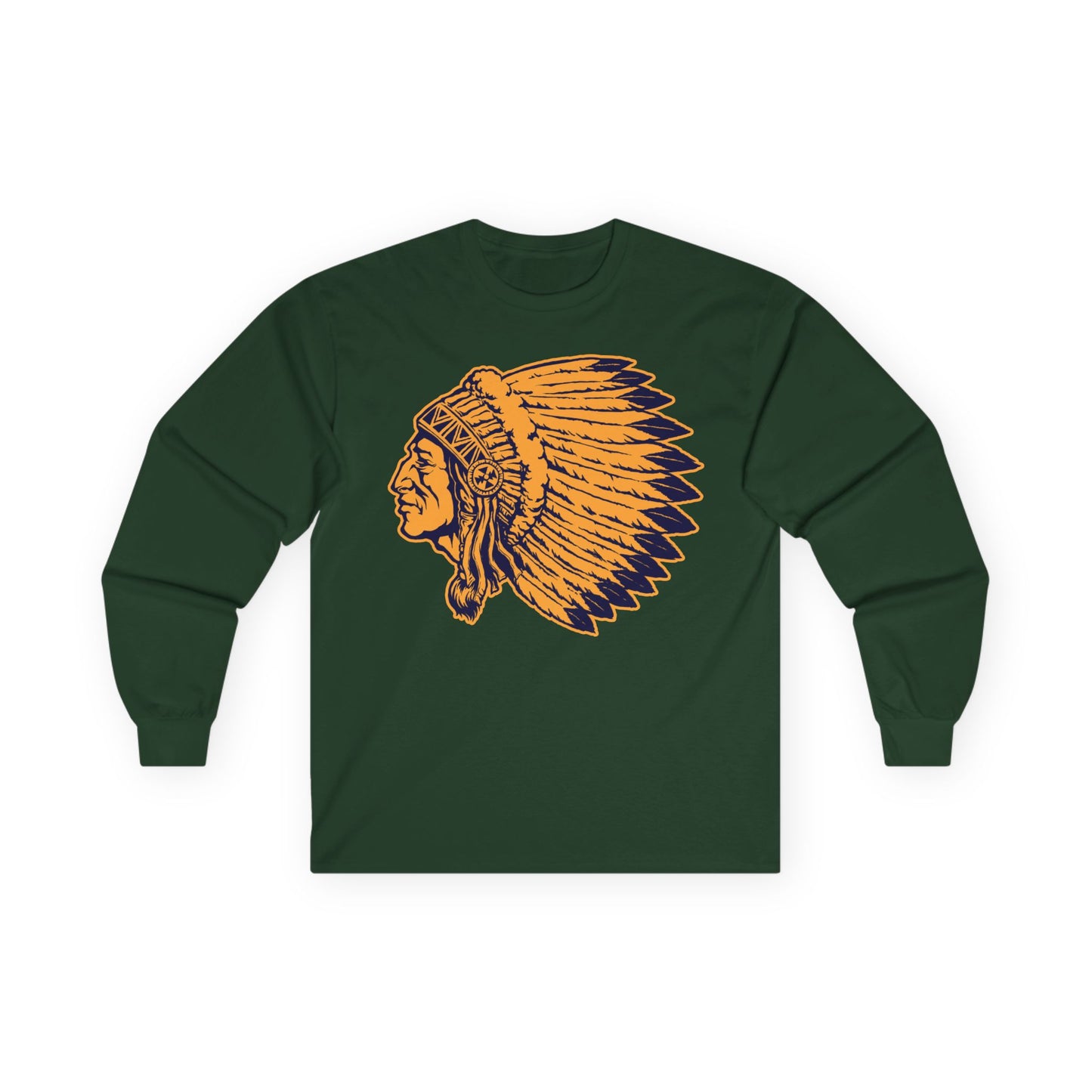 Unisex Ultra Cotton Long Sleeve Tee - Indian Chief