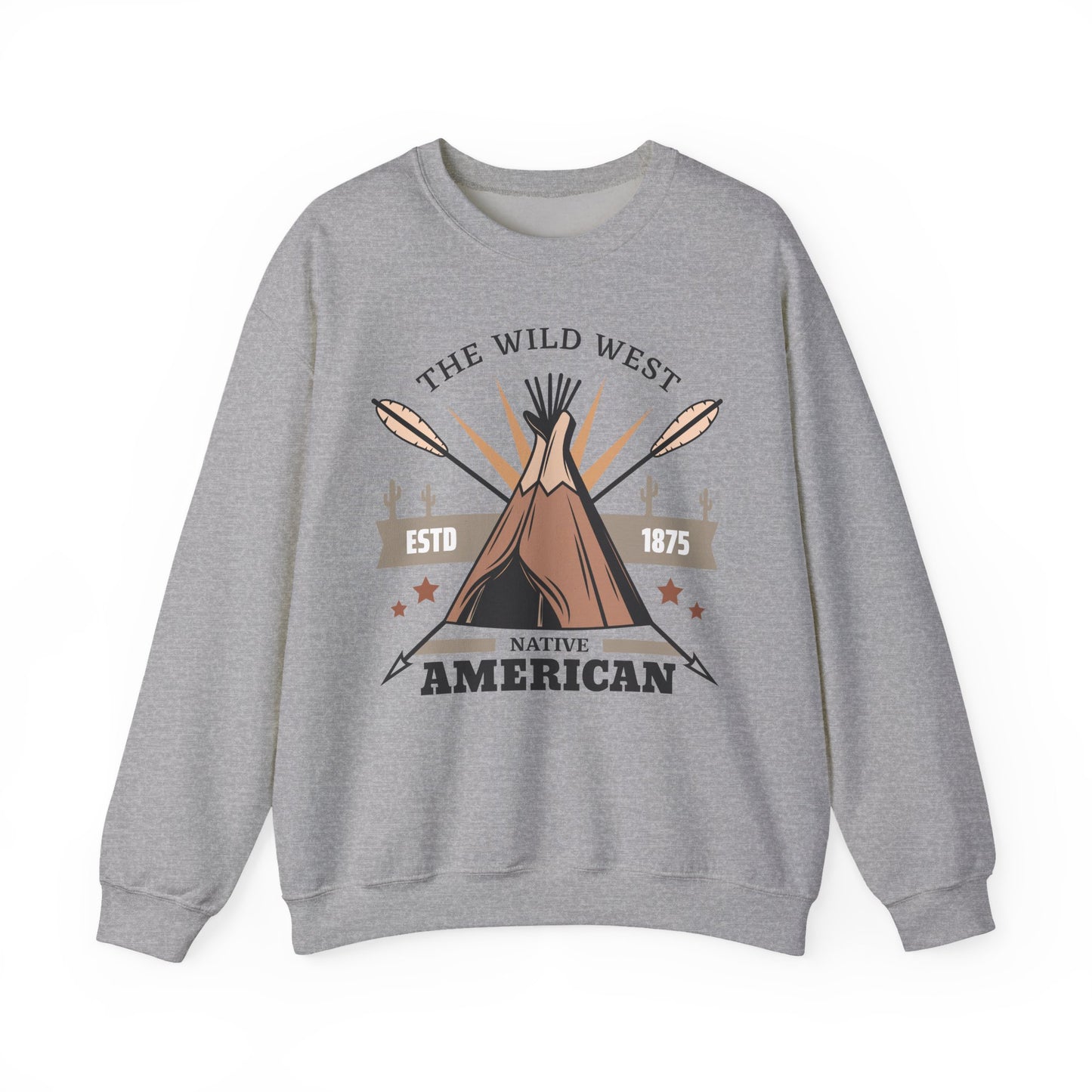 Crewneck Sweatshirt - The Wild West - Native American