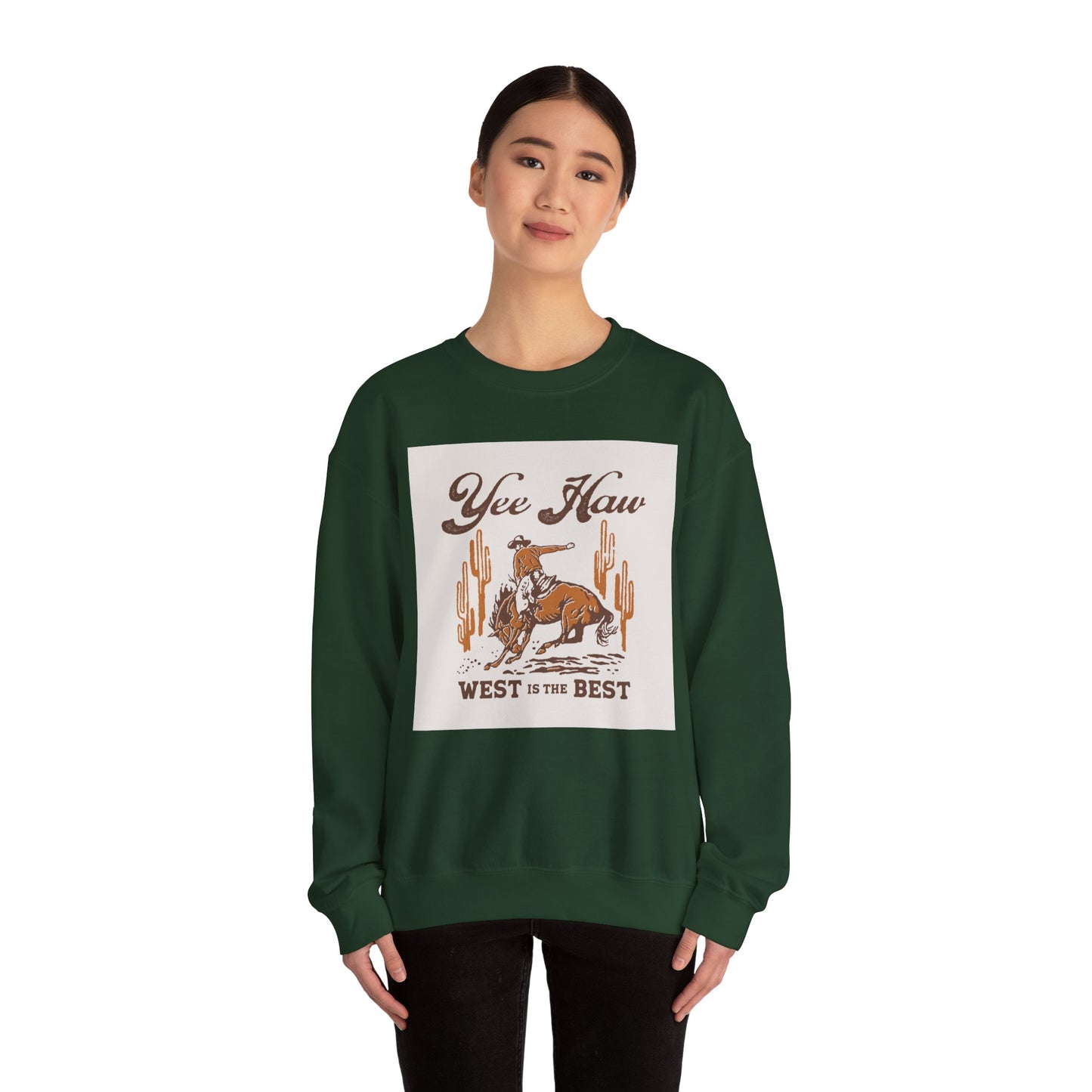 Crewneck Sweatshirt - Wild West Cowboy - Yee Haw