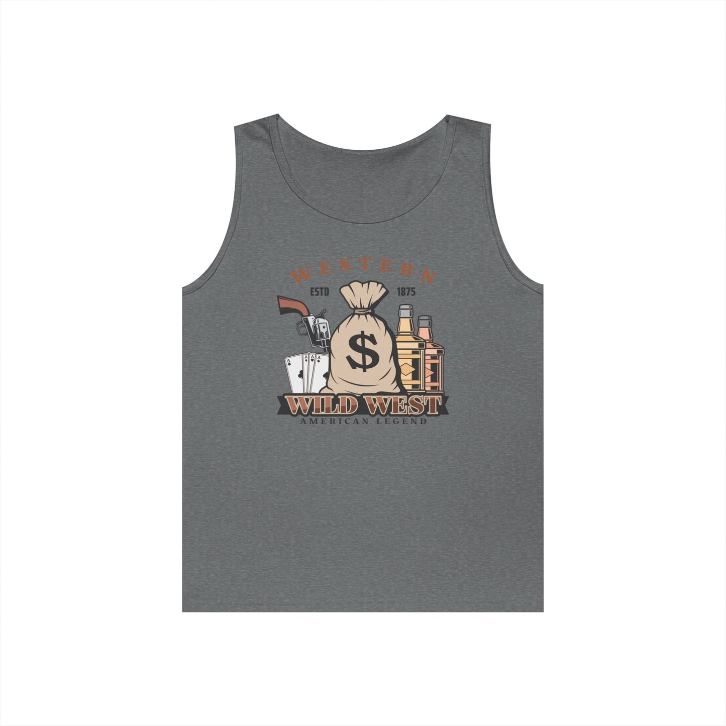 Unisex Heavy Cotton Tank Top - Western - Wild West - American Legend
