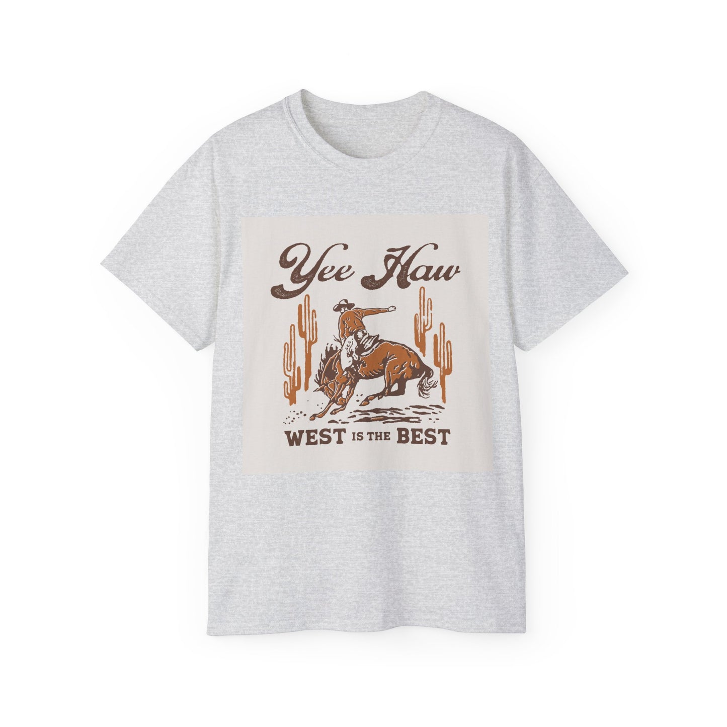Unisex Ultra Cotton Tee - Wild West Cowboy - Yee Haw