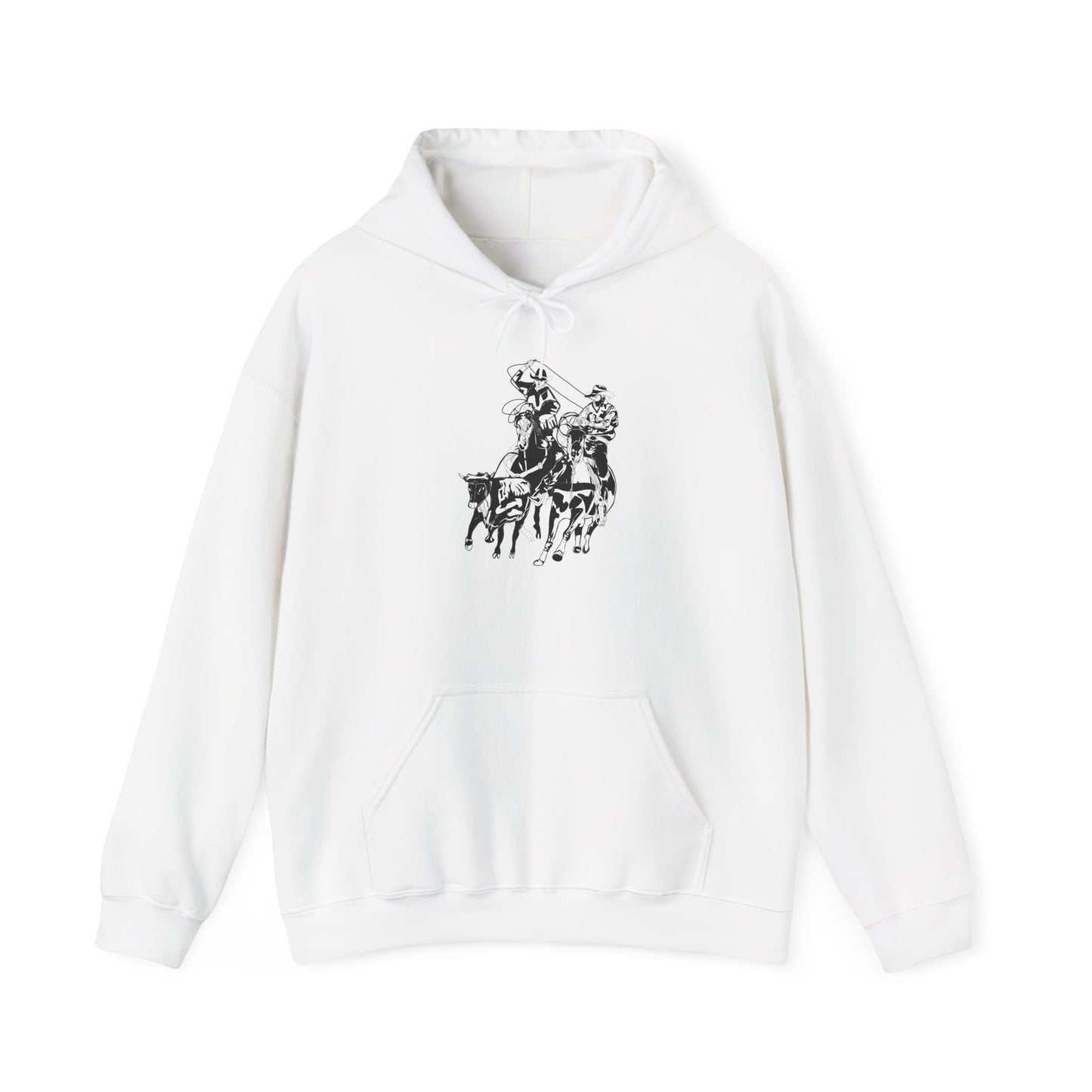 Unisex Hoodie - California Rodeo - Salinas Team Roping - BW