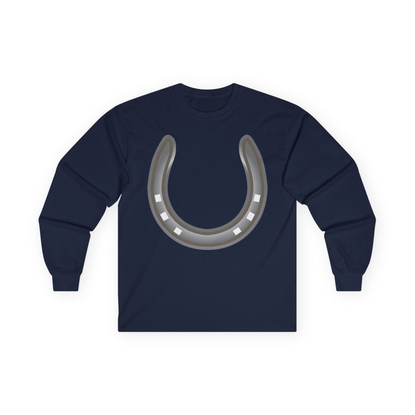 Unisex Ultra Cotton Long Sleeve Tee - Rodeo - Horseshoe