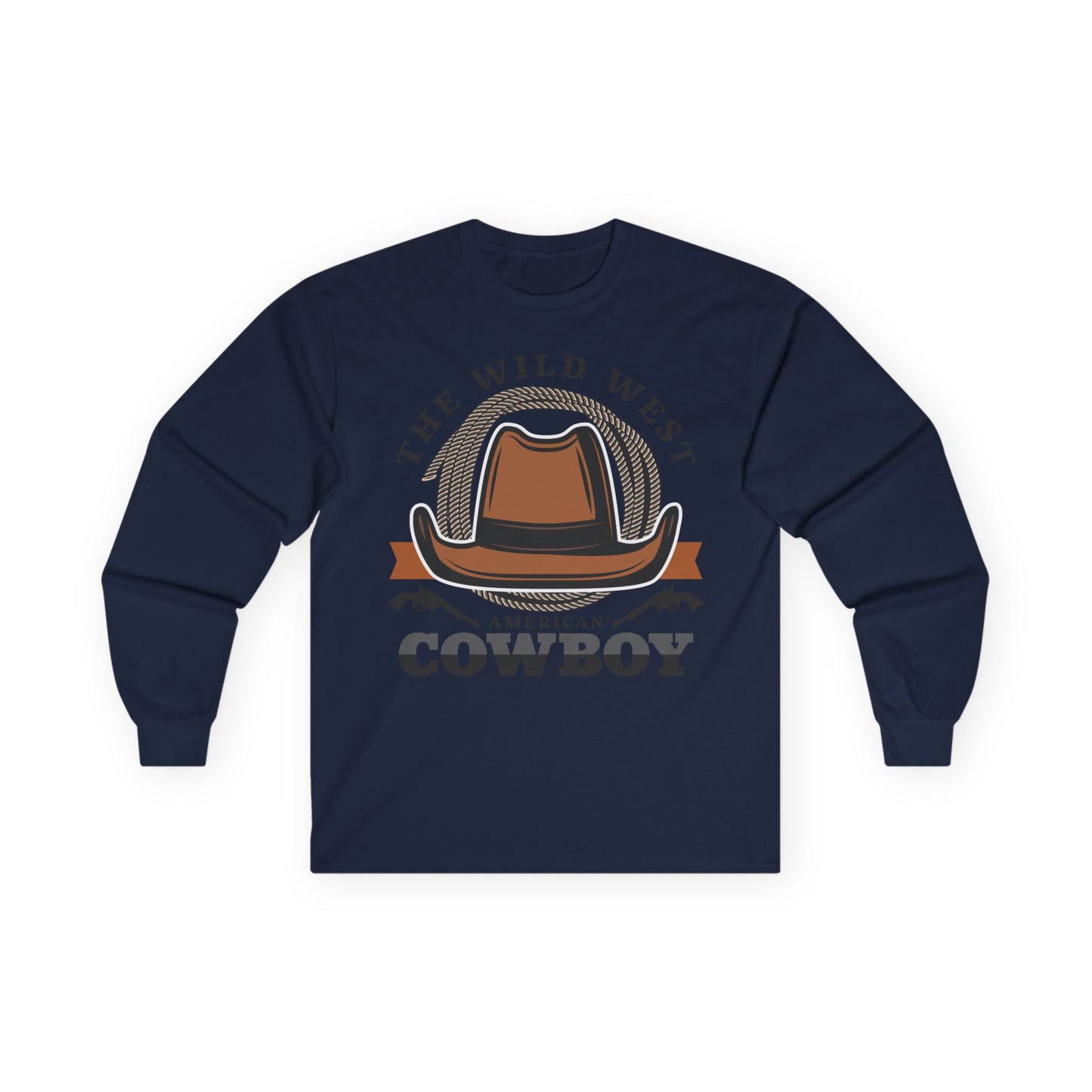 Unisex Ultra Cotton Long Sleeve Tee - The Wild West - American Cowboy