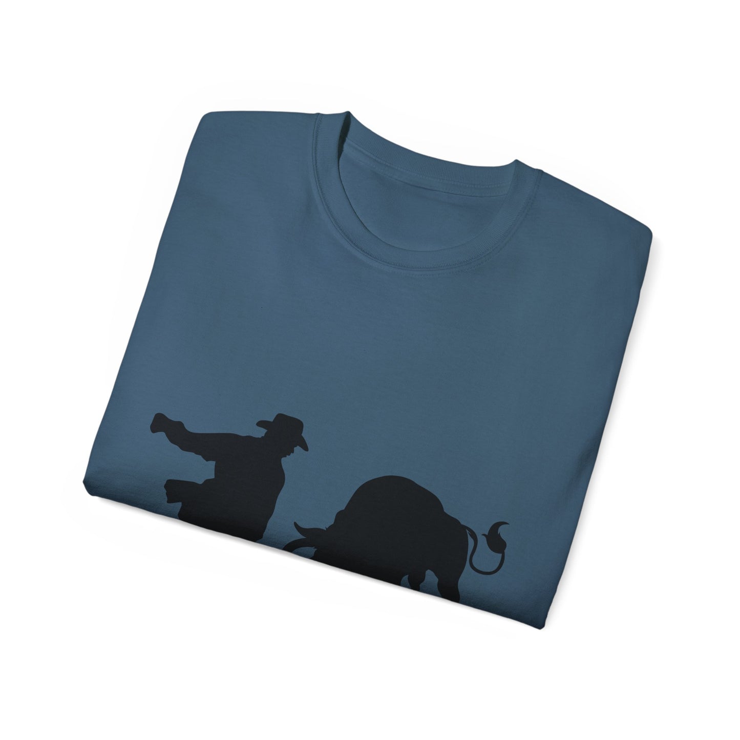 Unisex Ultra Cotton Tee - Clown and Bull - Silhouette