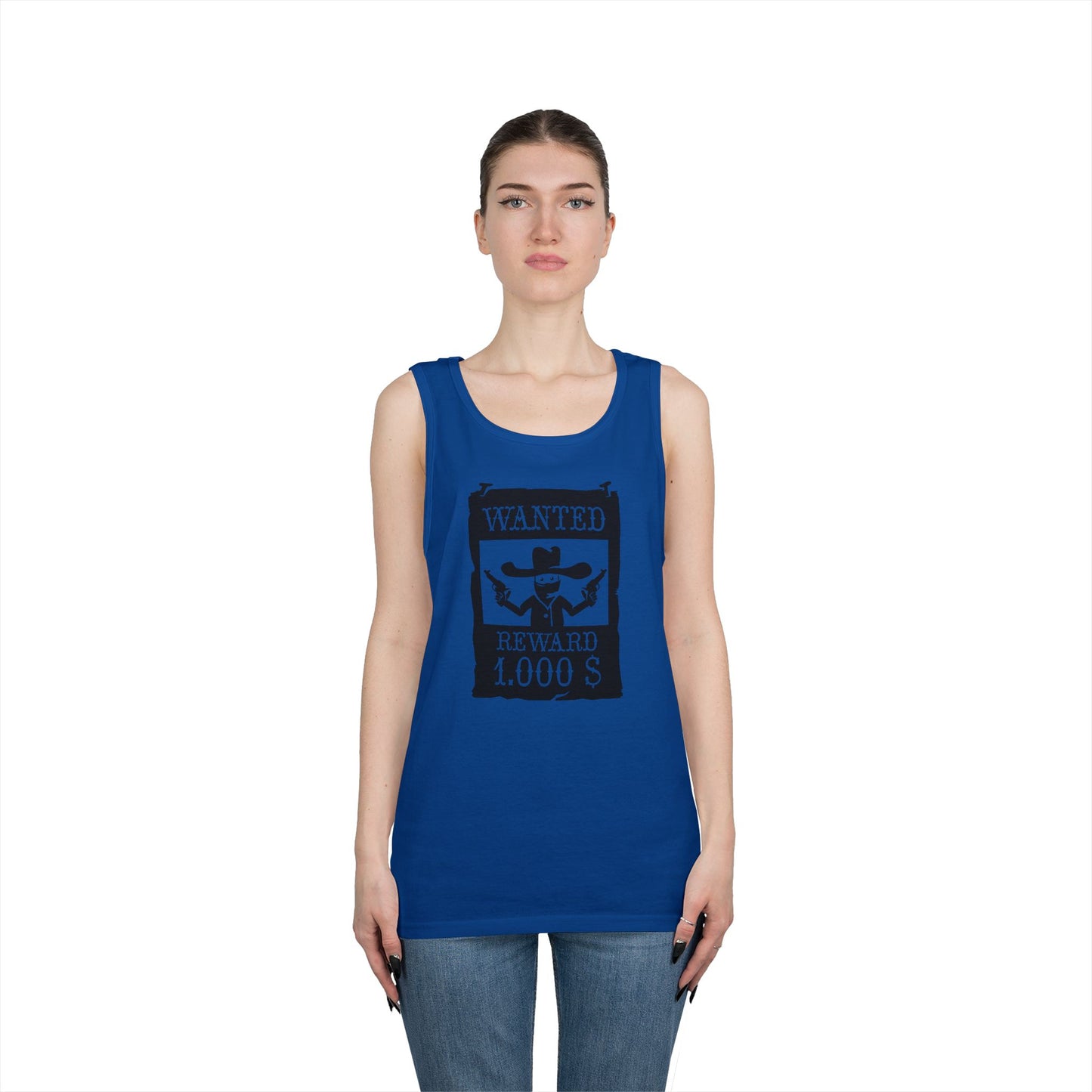 Unisex Heavy Cotton Tank Top - Wanted Poster X 300