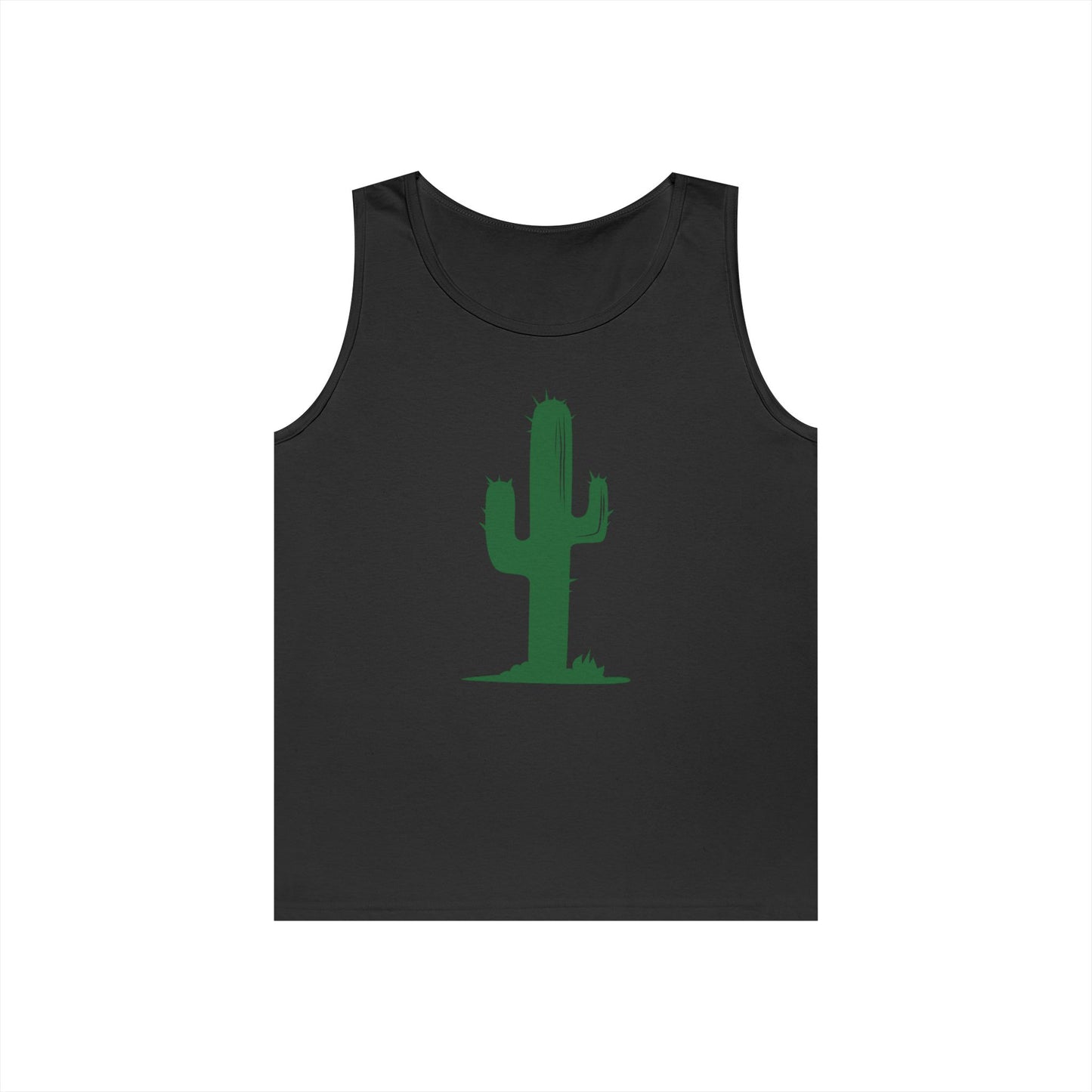 Unisex Heavy Cotton Tank Top - Green Western Cactus X 300