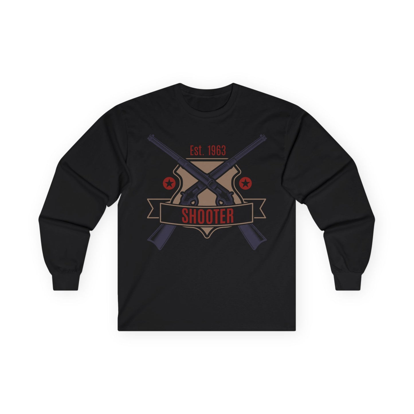 Unisex Ultra Cotton Long Sleeve Tee - Shooter - Revolver