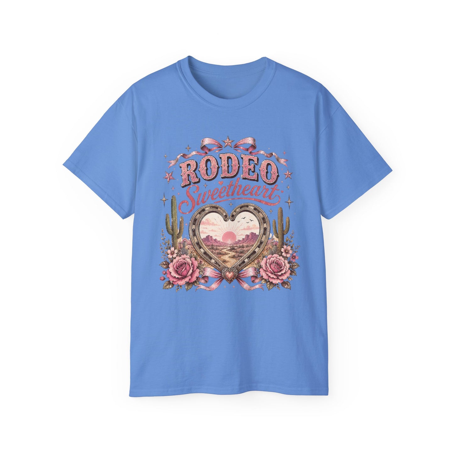 T-Shirt - Rodeo sweetheart with floral details