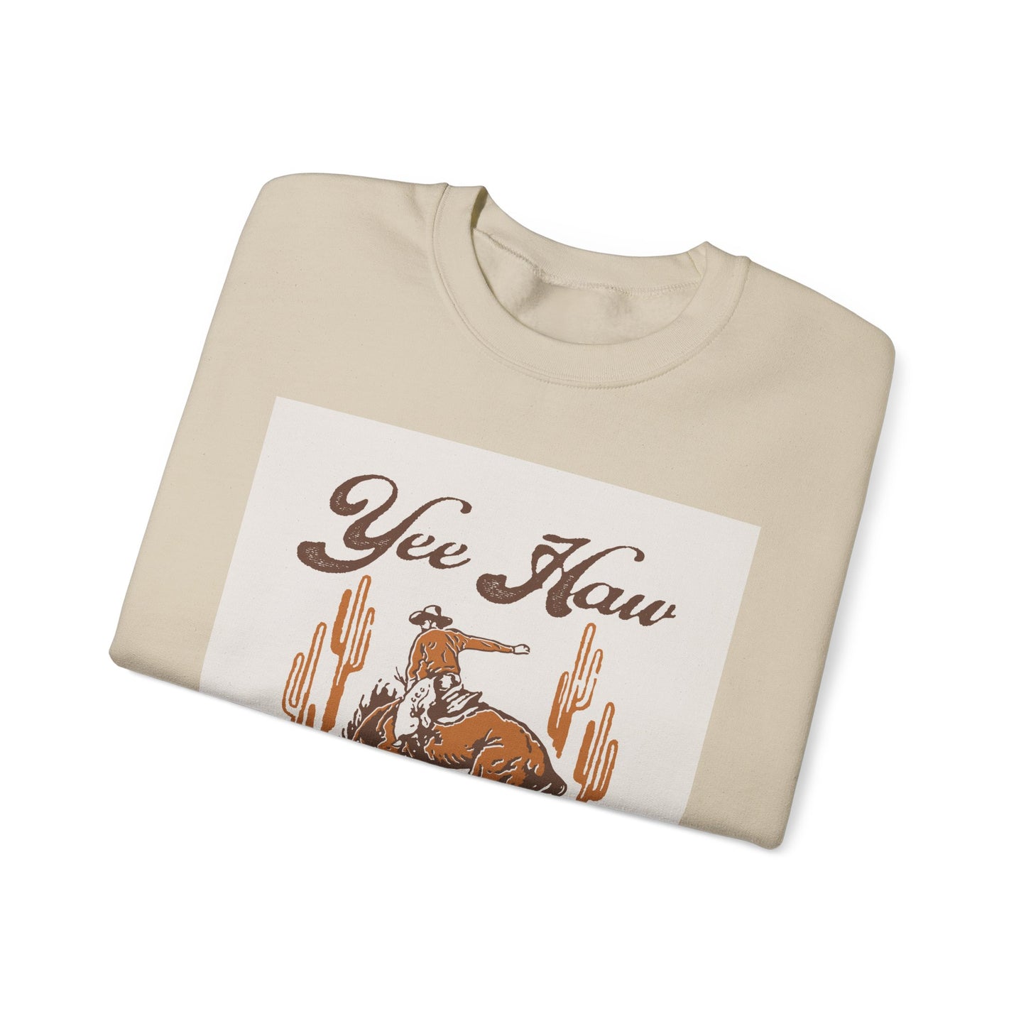 Crewneck Sweatshirt - Wild West Cowboy - Yee Haw