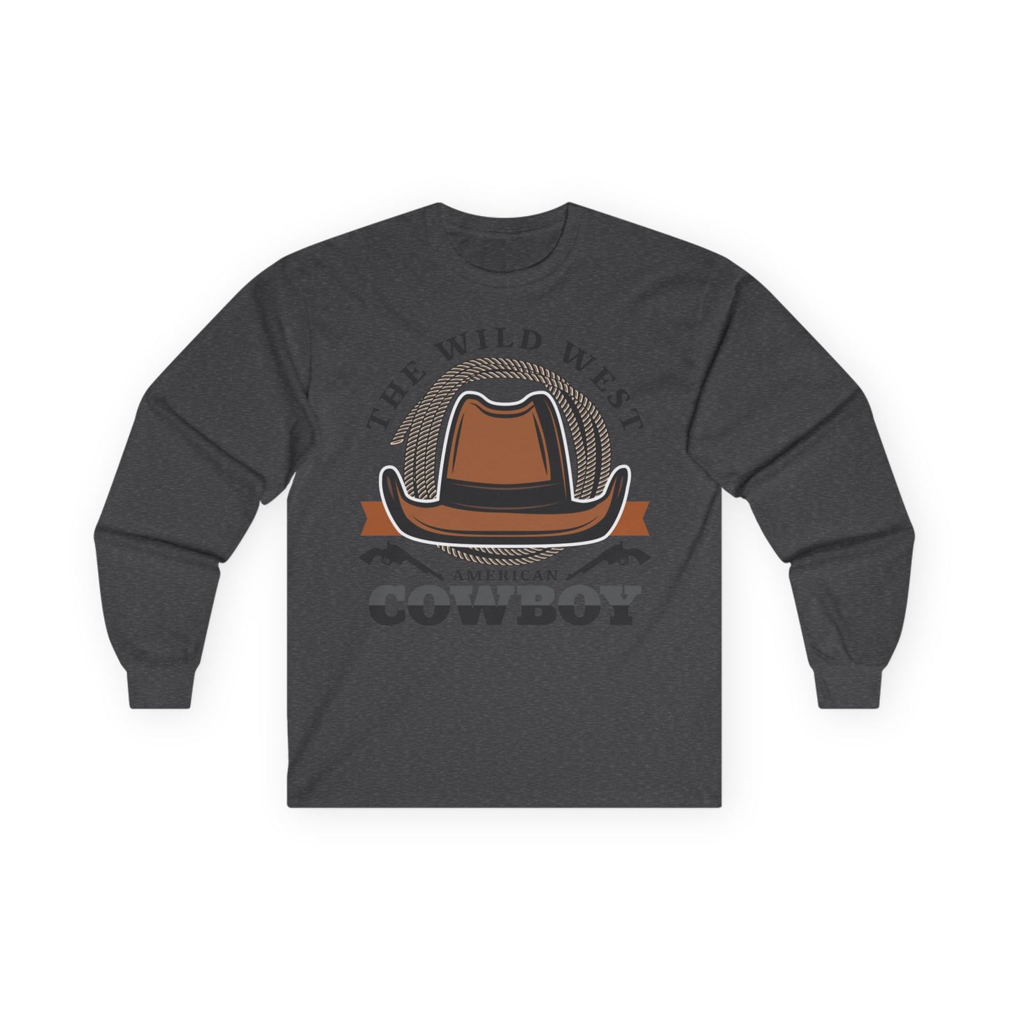 Unisex Ultra Cotton Long Sleeve Tee - The Wild West - American Cowboy